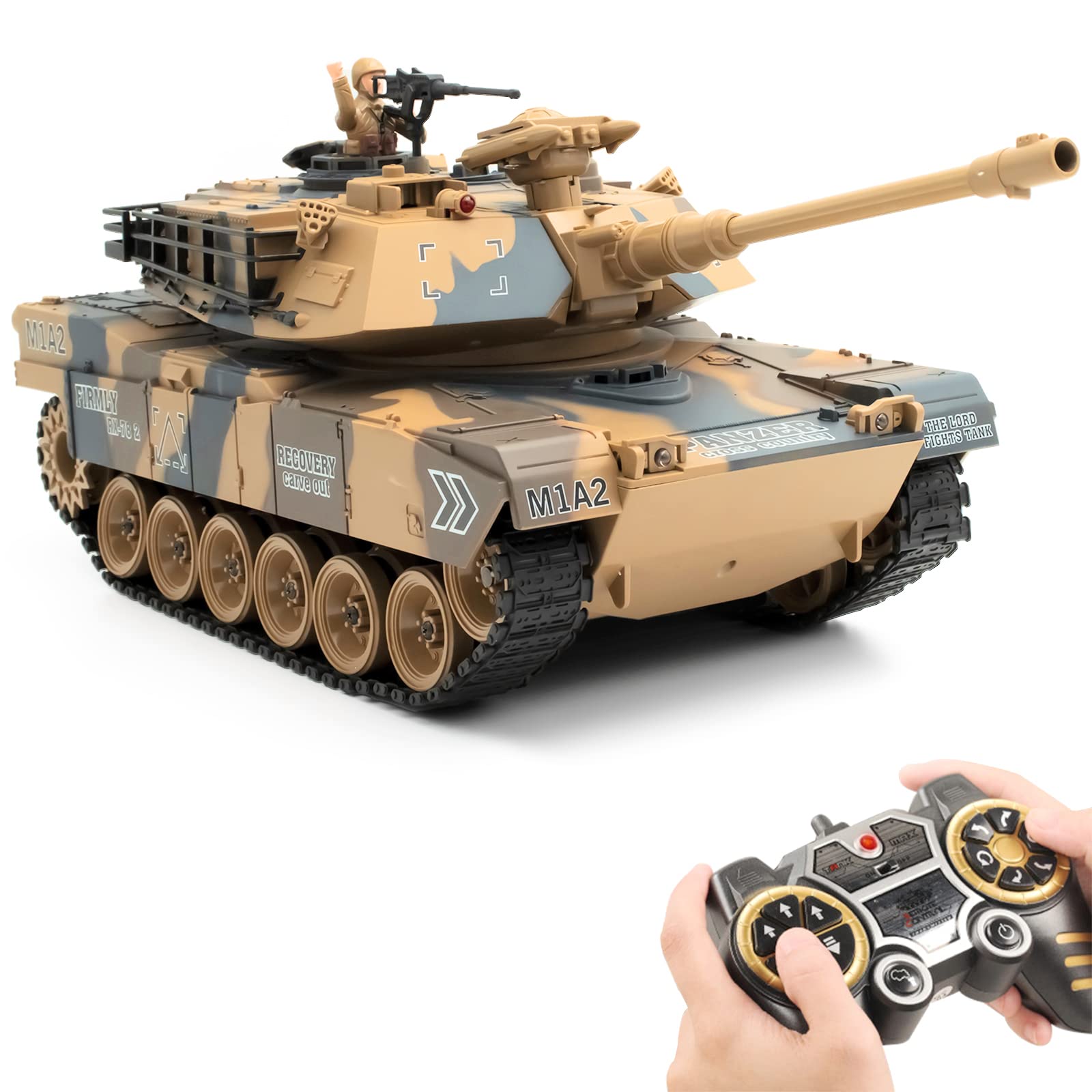 Buy Supdex 1/18 RC Tank for Adults, 2.4G Remote Control Battle Tank