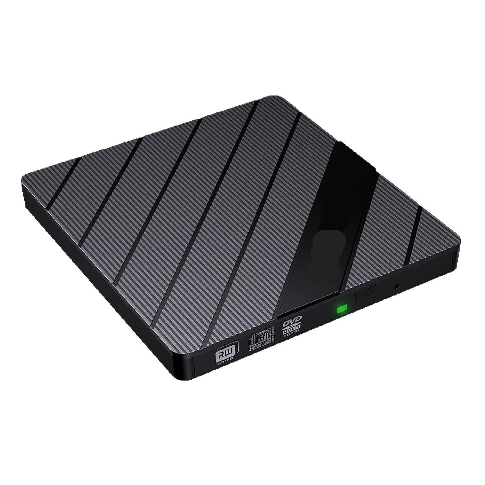 Dcdcd One Color 7-In-1 Usb 3.0 Type-C External Drive Cd/Dvd/Bd +/-Rw Burner With Sd Tf Card Reader