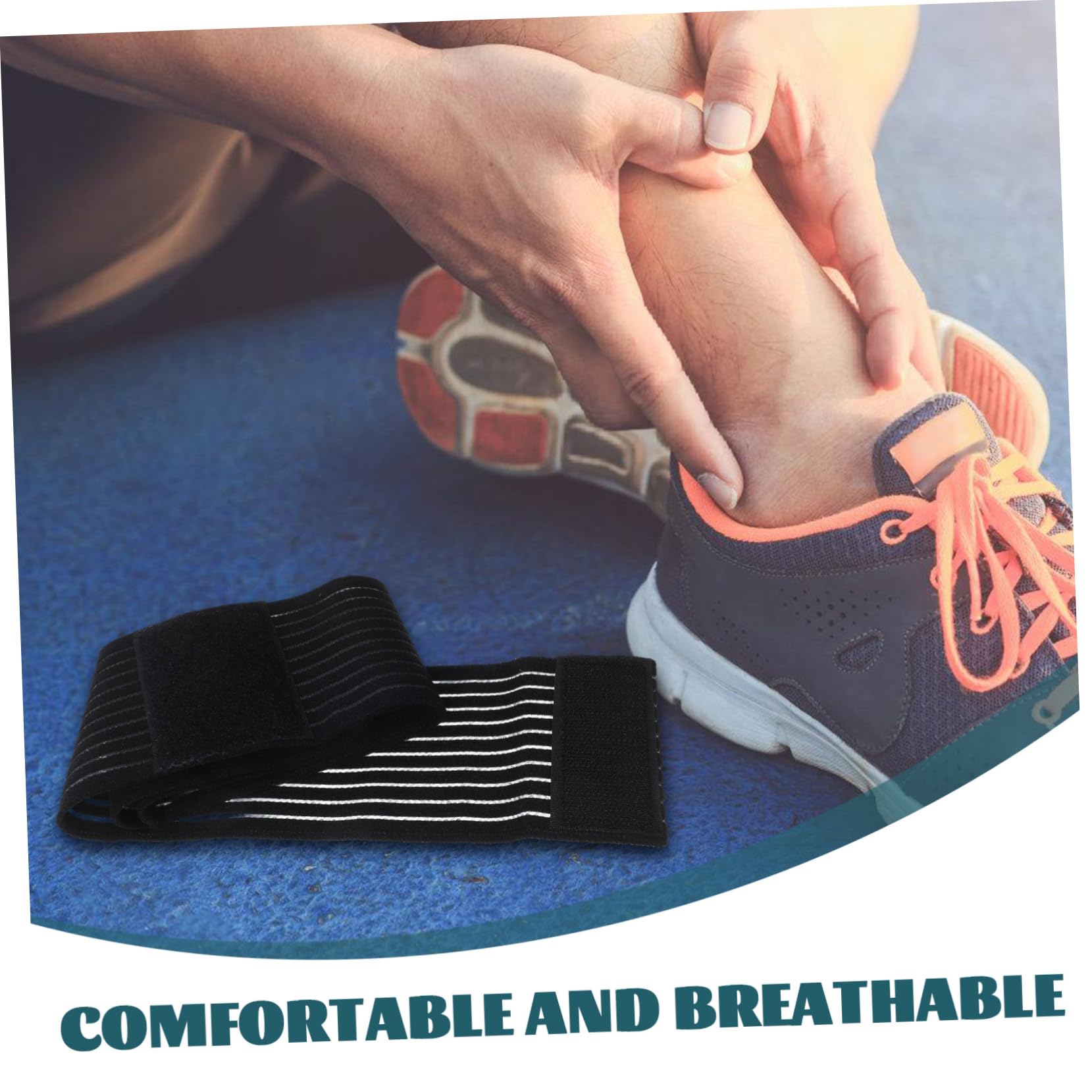 GALPADA Ankle Sprain Guard Pad Band Stretchy Ankle Support Brace Comfortable for Gym Activities