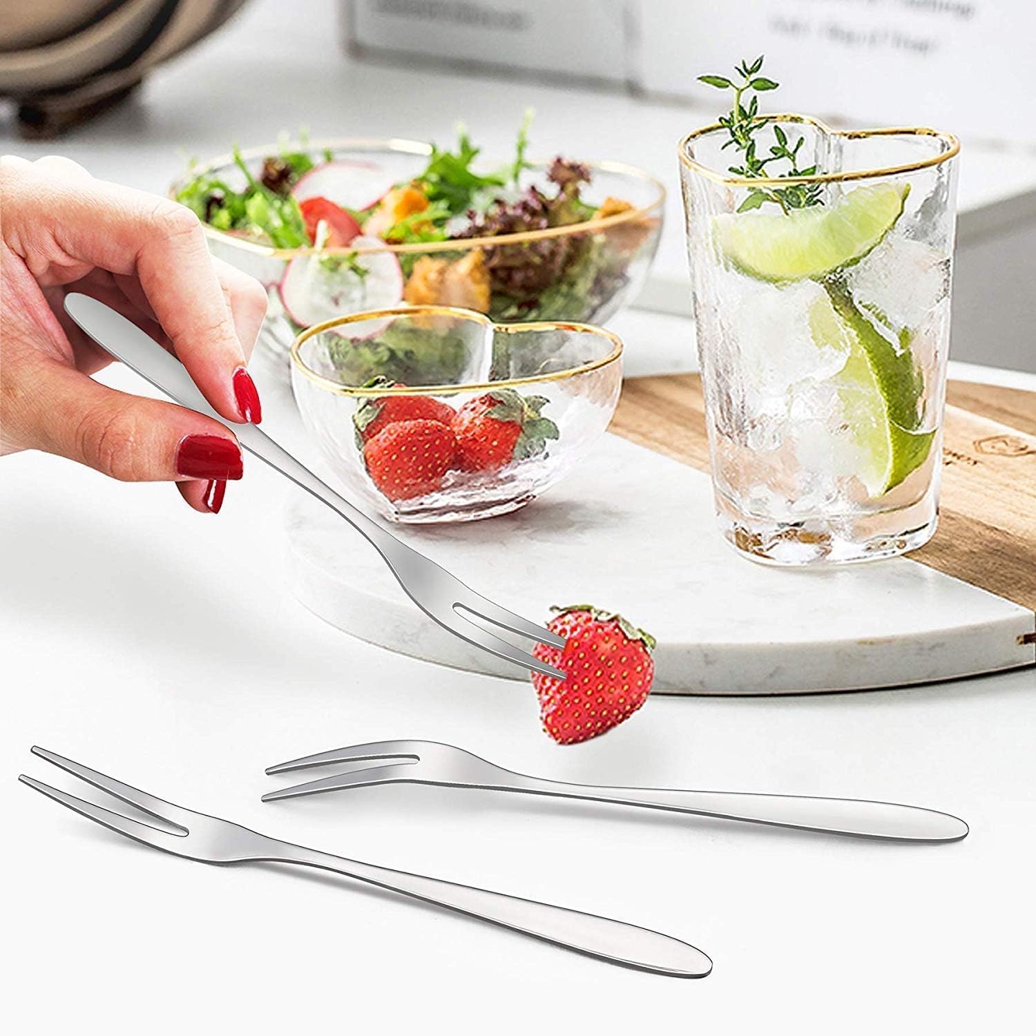Vaa Dream Stainless Steel Fruit Forks - 12 Piece Set -5