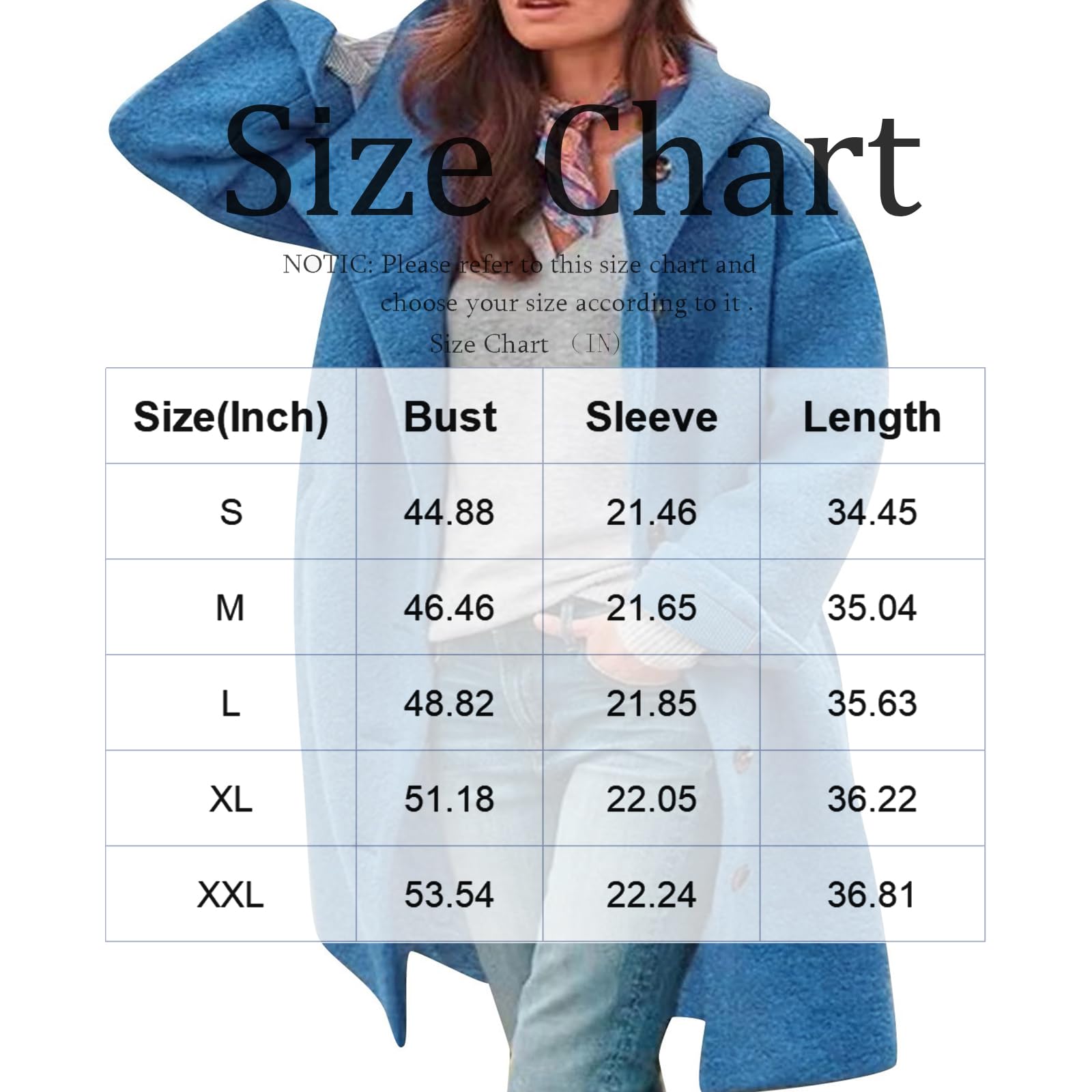 FUPODD Wintermantel Damen Lang Wolle Kapuzenjacke Mit Knöpfen Wollmantel Damen Winter Winterjacke Warm Mantel Mit Kapuze Damenmantel Oversized Trenchcoat Winddicht Wolljacke Frauen Casual Outwear