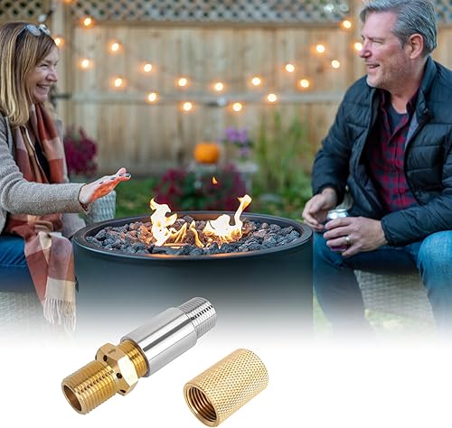 Miniatura 6 de Válvula mezcladora de aire de propano de 12 pulgada con adaptador hembra de 12 pulgada, válvula de mezcla de aire de gas natural para fogatas de gas