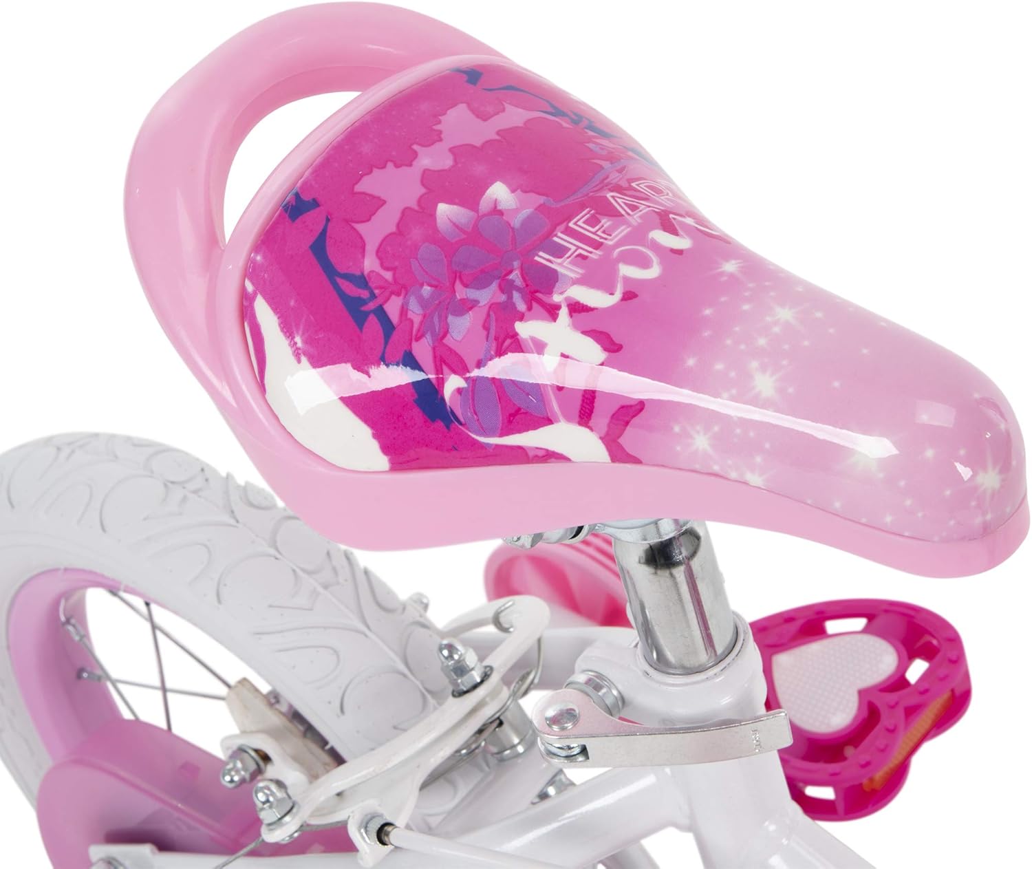 Huffy Disney Princess Kid Bike 12 inch & 16 inch, Quick Connect Assembly & Regular Assembly, Pink Princess Basket 16 inch Quick Connect Assembly Pink