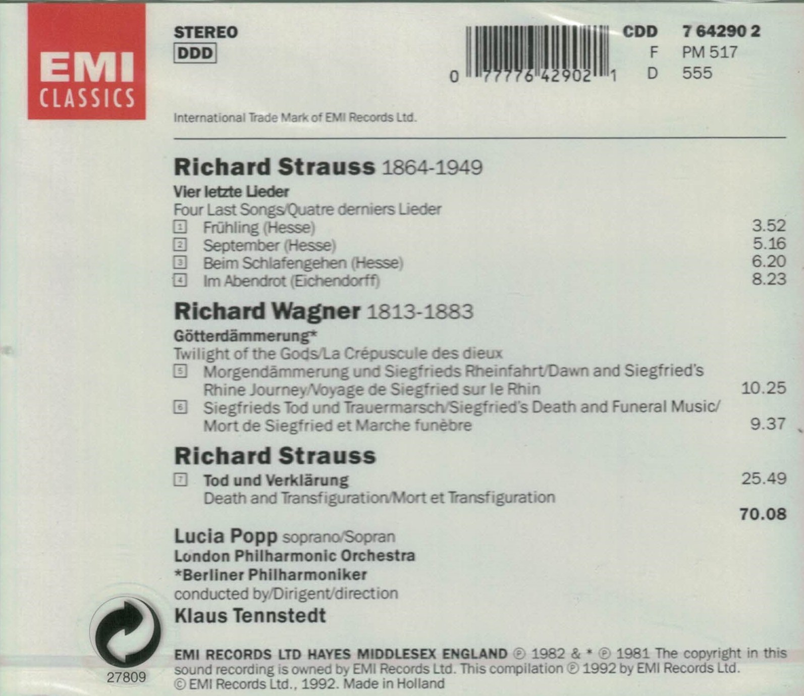 Vier Letzte Lieder/Tod&Ver