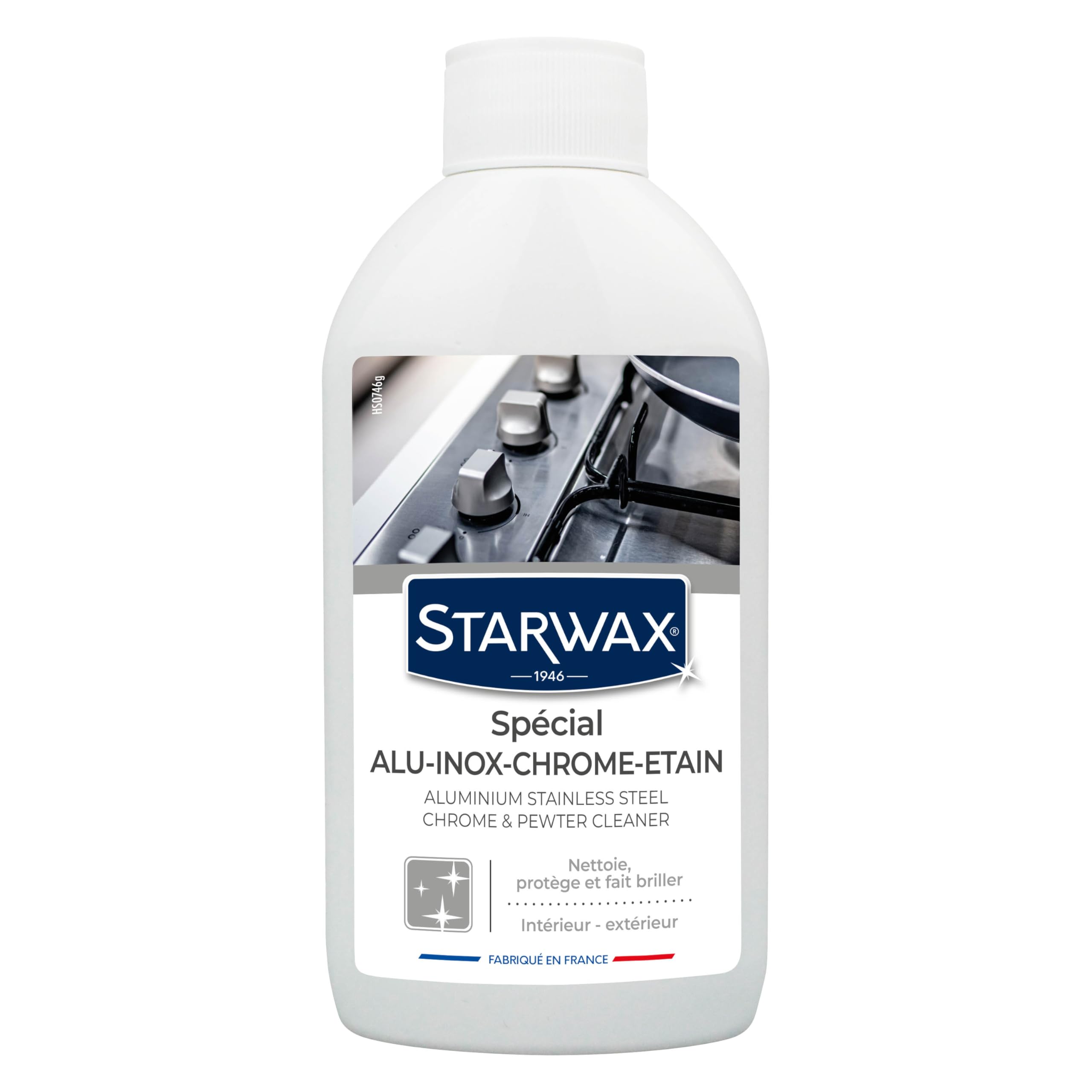 STARWAX - Nettoyant Protecteur Spécial Alu et Inox - Nettoie, Protège et Fait Briller - Ne Raye Pas - Sans Ammoniaque - Usage Intérieur et Extérieur - Fabrication Française - 3x250ml