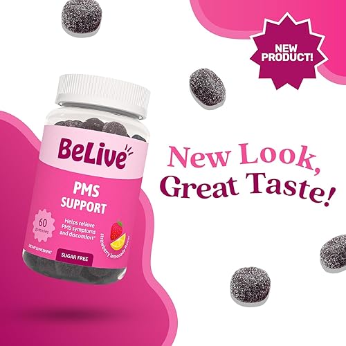 Miniatura 2 de BeLive Suplemento de gomitas de apoyo para el síndrome premenstrual, ayuda a aliviar los síntomas del síndrome premenstrual, equilibrio hormonal,
