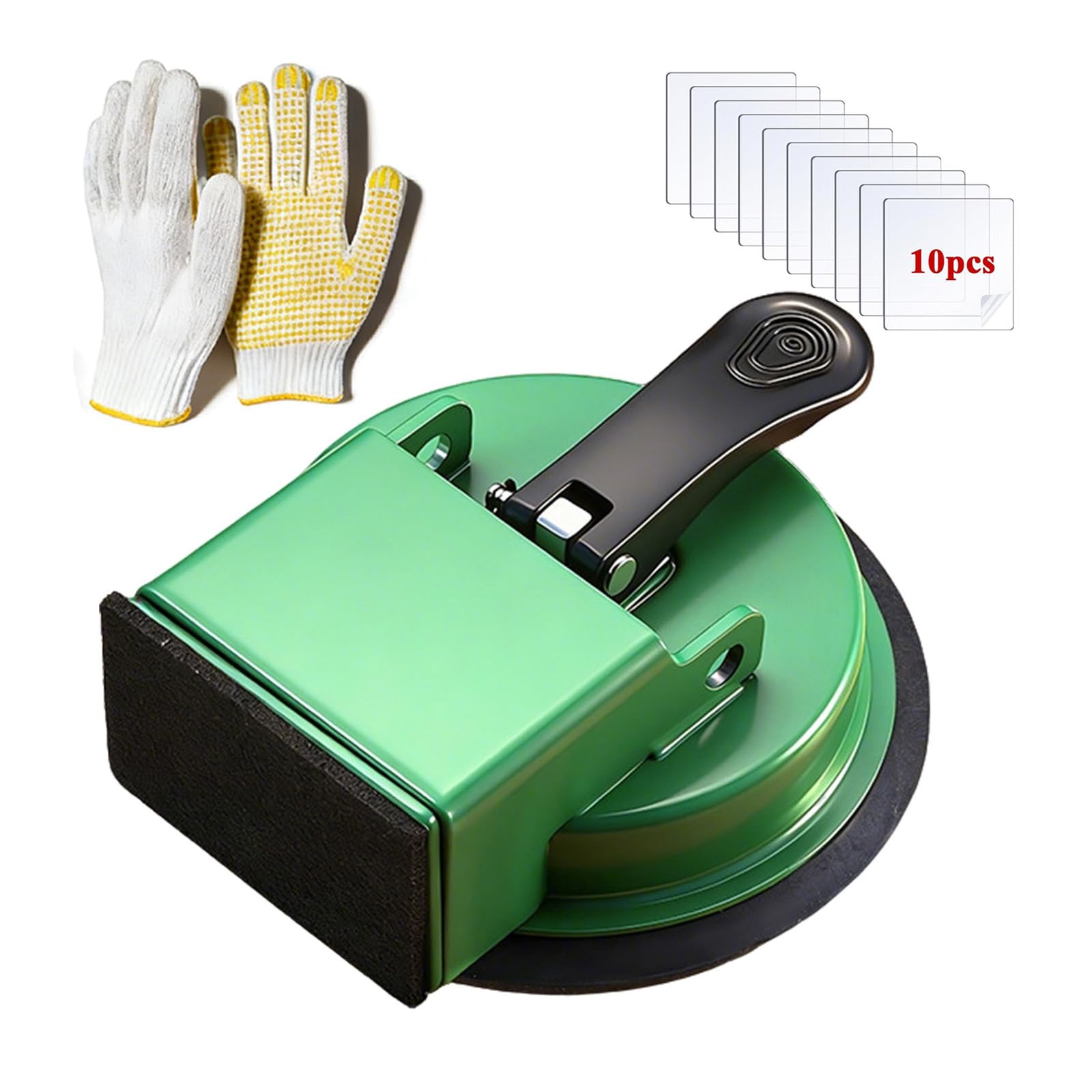 Floor Gap Fixer Tool, 2026 Laminate Floor Gap Repair Tool, Plank Grabber Floor Fix Pro, Suction Tool Includes 10 Sticky Pads for Floor Gaps, Flooring, Wood, Laminate Floors (Green)
