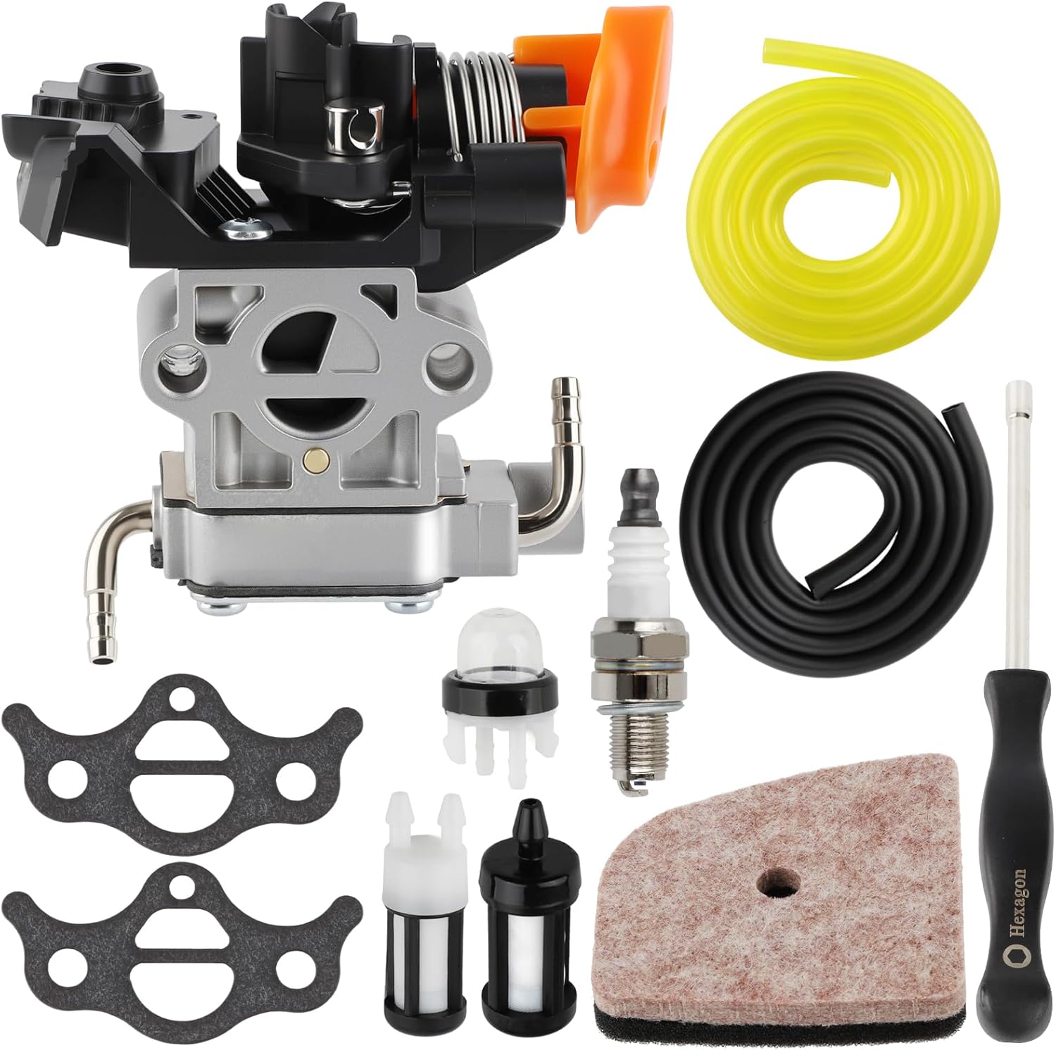 HUZTL FS94R Carburetor Air Filter Primer Bulb Kit for Stihl FS94 R KM94R HL91 HL91K HL94 HL94K RC-20243E 4149-120-0600