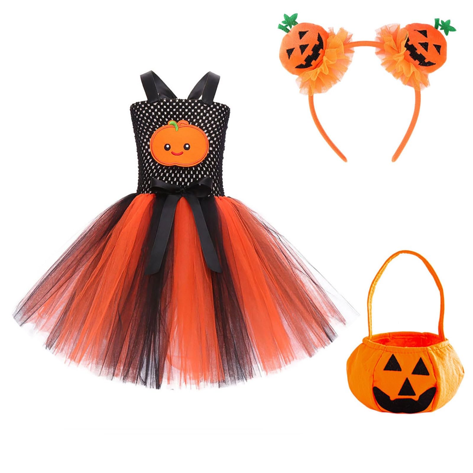 Lila Hexen Kostüm Kinder Halloween-Kostüm Kinder Jungen Halloween Mädchen Kleid Tütü Hexen Verkleidung Set Für Halloween Kleid Mädchen Kostüm Mit Hut Zauberstab Und Bonbontüt
