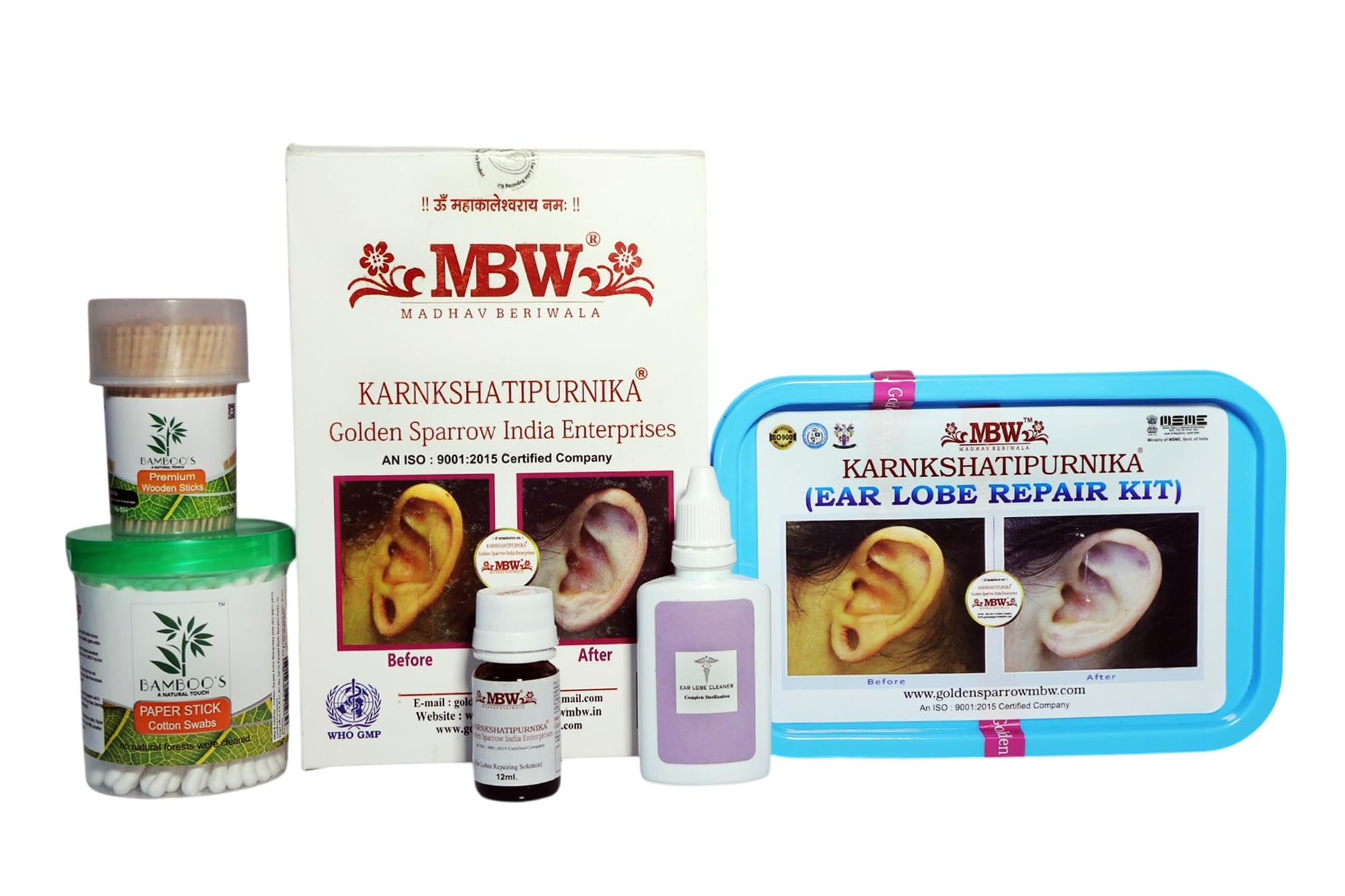 KARNKSHATIPURNIKA® Ear Lobe Repair Kit(Stitch-less & Painless) - MBW MADHAV BERIWALA® by Golden Sparrow India Enterprises for Doctors & Jewellers [UPTO 50 USES]-picture-37