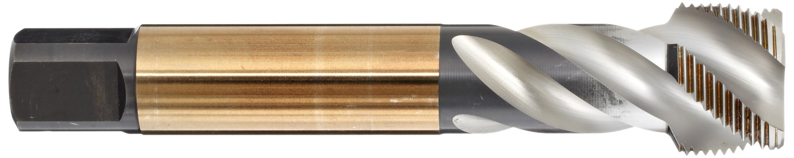 Dormer EX401/8 Series EX40 HSS-E-PM UNC Spiral Flute Machine Tap, Bright Finish, 1/8" x 28 x 90mm, 1/8"-28 - Image 2