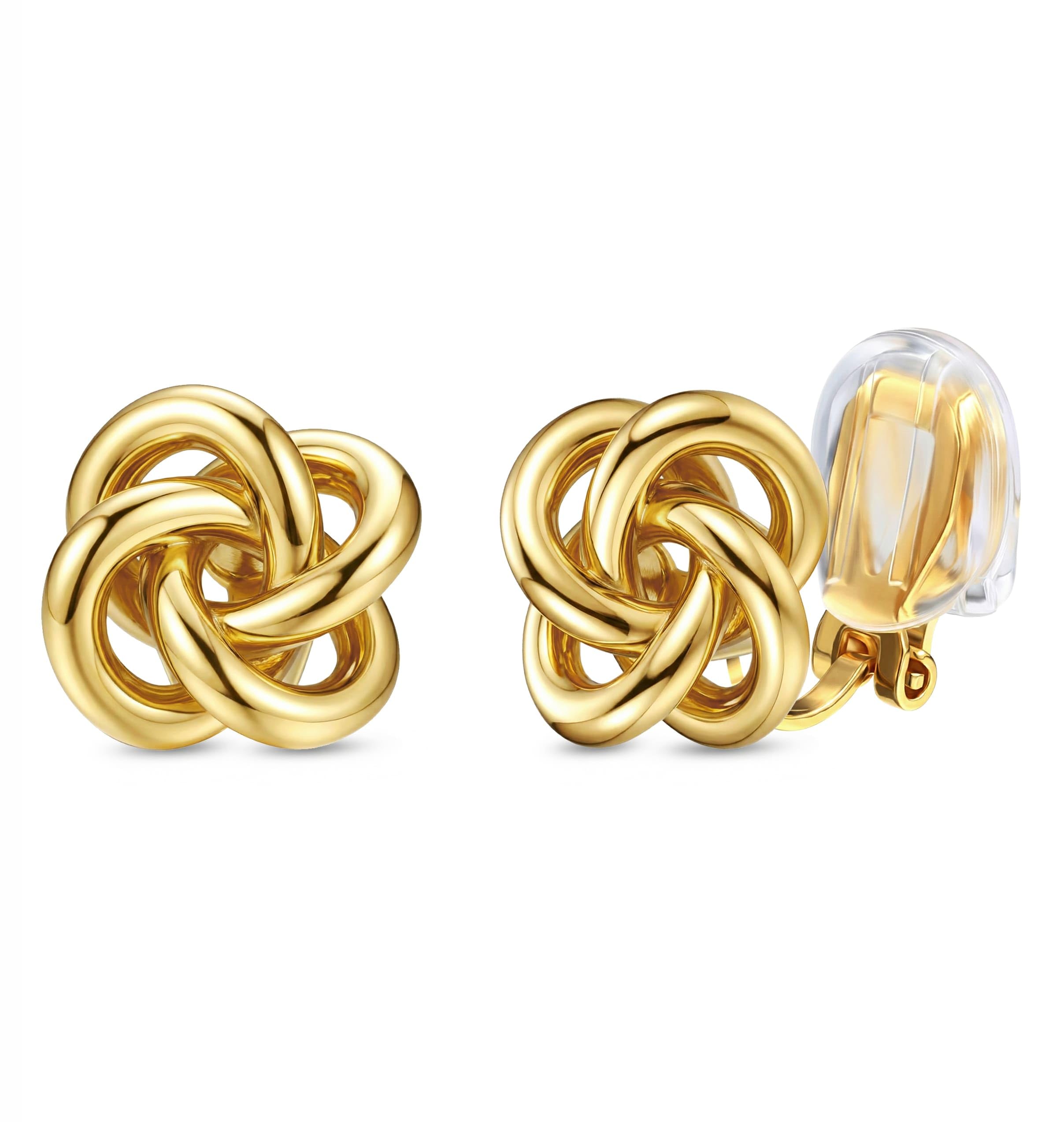 ORAZIO Clip On Earrings Women Geometric Statement Non Pierced Earrings