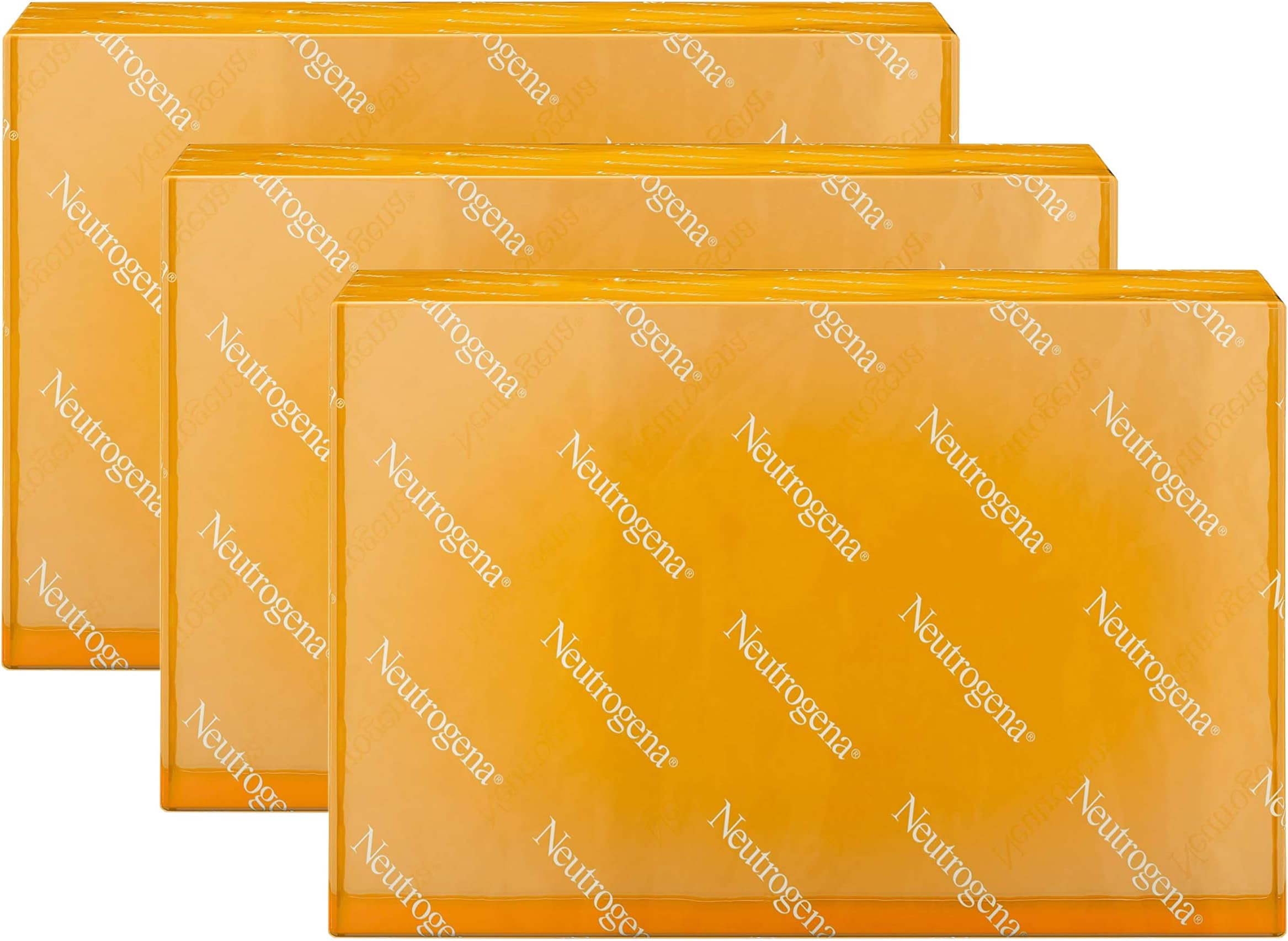 Neutrogena Original Fragrance-Free Facial Cleansing Bar with Glycerin, Pure & Transparent Gentle Face Wash Bar Soap, Free of Harsh Detergents, Dyes & Hardeners, 3.5 oz (Pack of 3)
