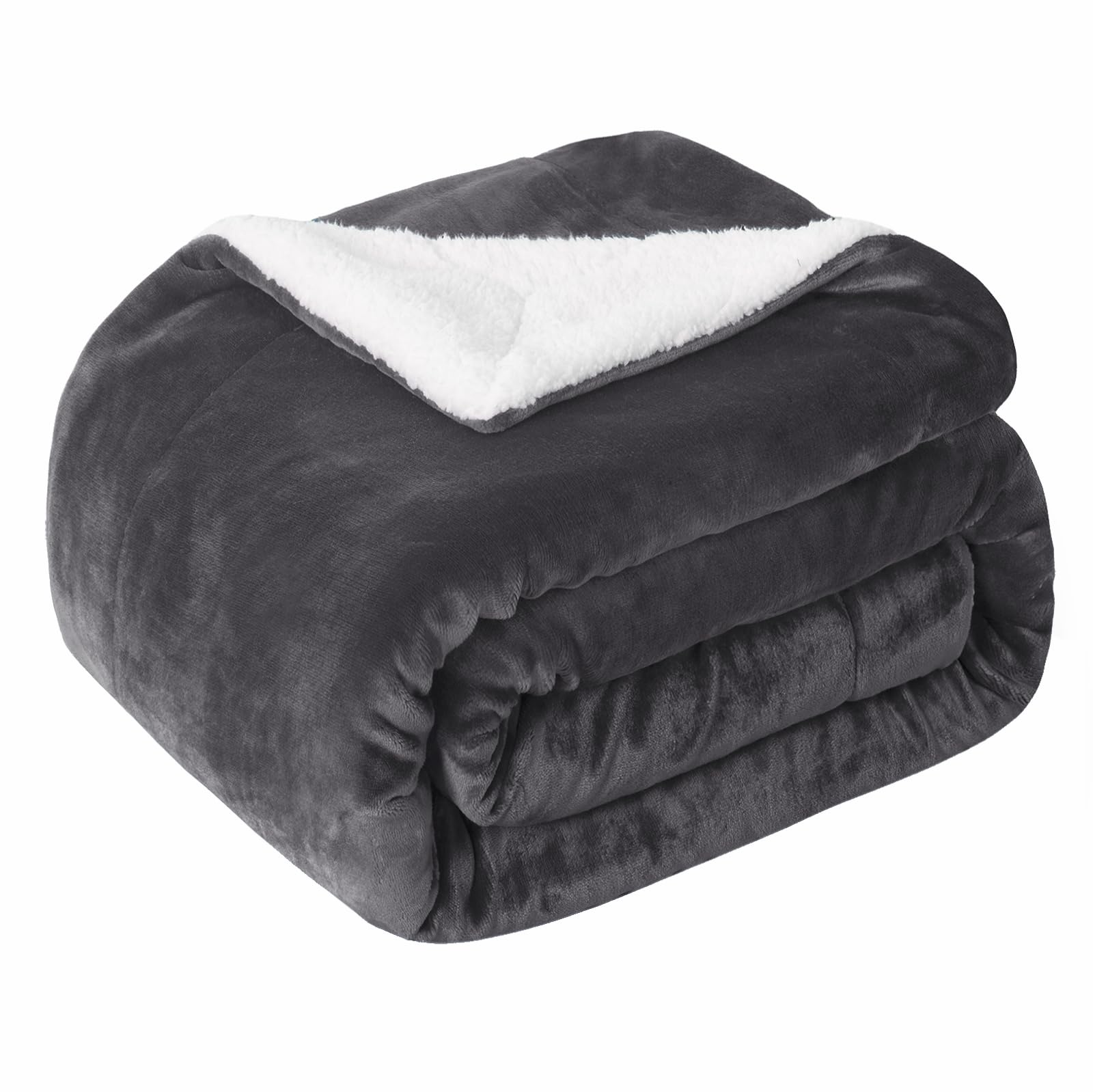 SOCHOW - Sherpa Fleece Throw Blanket - 150 x 200 cm - Double-Sided Super Soft Luxurious Plush Blanket