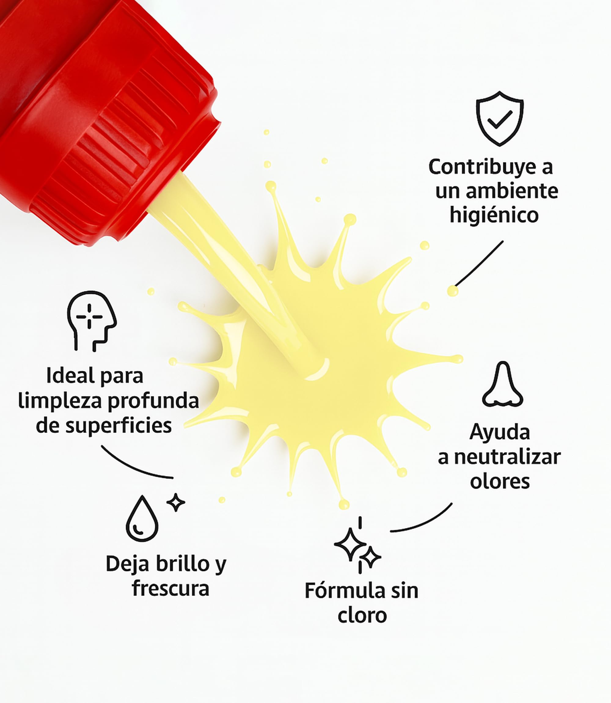 Lejia Profesional 5L Desinfectante Superficies Hogar Baño Cocina Azulejos Suelos Pack Ahorro 3 Garrafas Limpieza Total Antibacteriana Higienizante Elimina Olores Fungicida Sin Restos Cloro