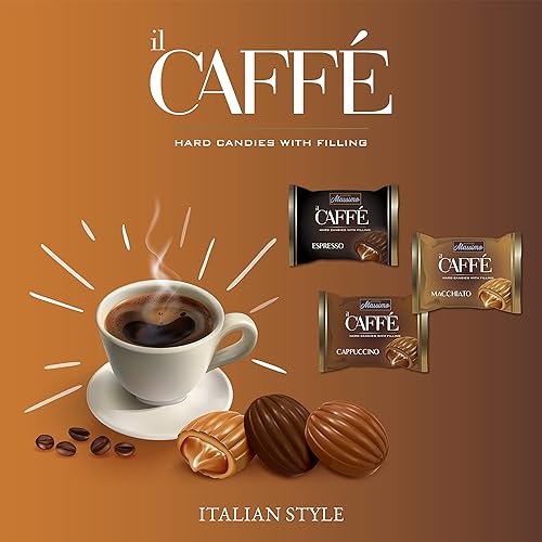Miniatura 5 de Maestro Massimo IL Caffè Best Coffee Candy Surtido envuelto individualmente con relleno - Macchiato, espresso, capuchino, 2.2 libras (paquete de 1)