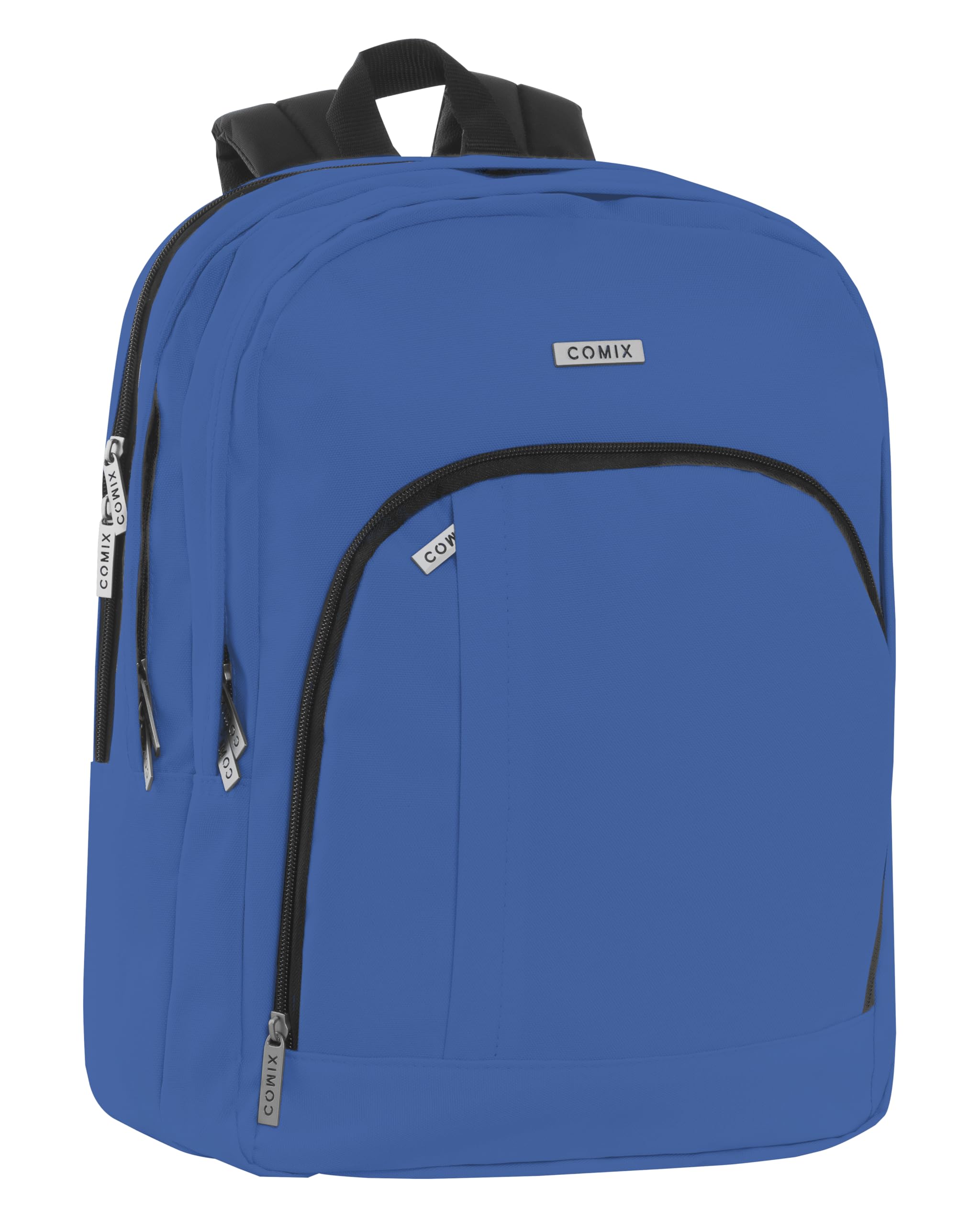 Comix - School Backpack for Children and Teenagers, Front Pocket and Bottle Holder, Padded and Reinforced Backrest, Padded and Adjustable Shoulder Straps, Zip Closure and Rain Cover, 31 x42H x19.5 cm,