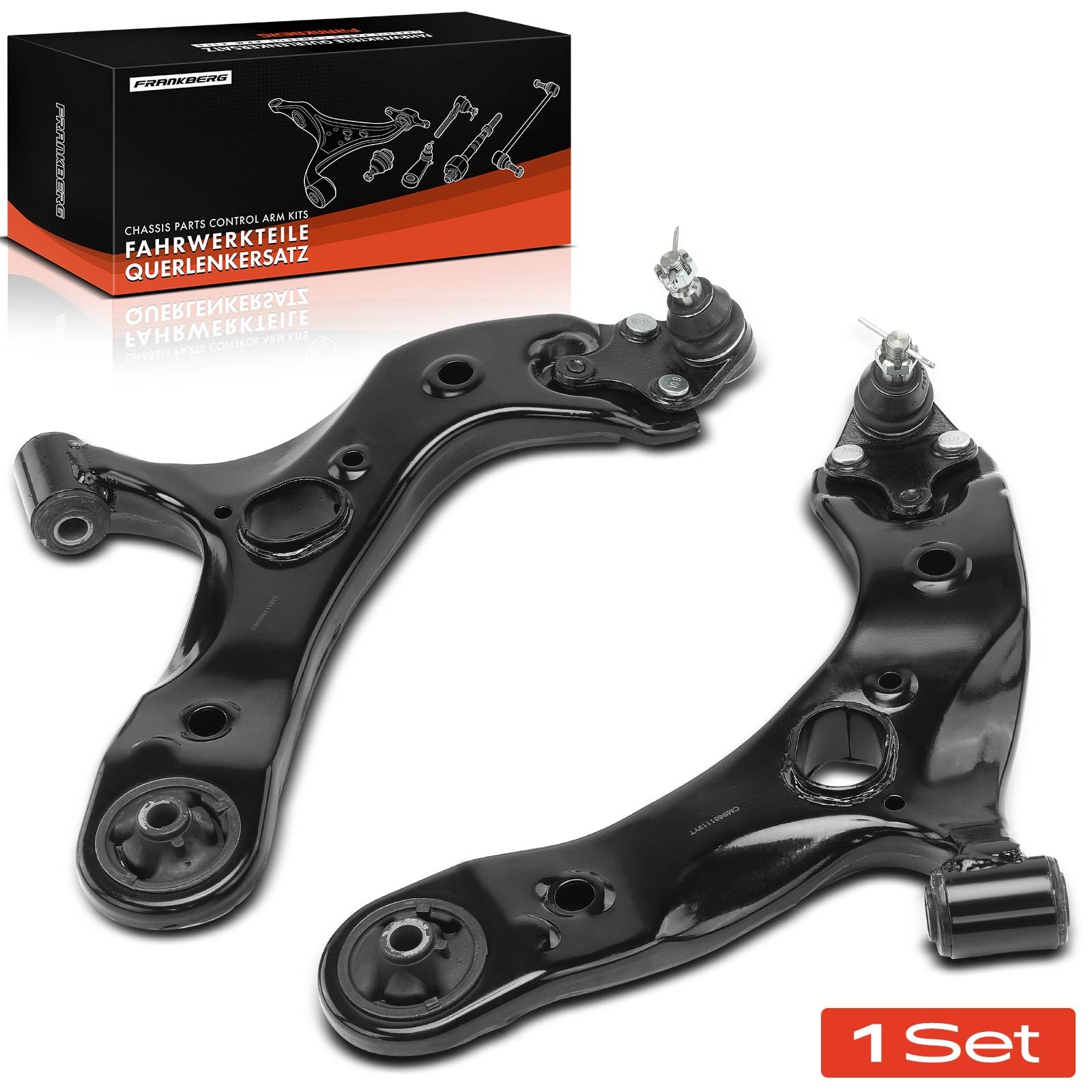 Frankberg 2x Querlenker Achslenker Vorne Untens Kompatibel mit Auri.s ADE15 NDE15 NRE15 ZRE15 ZZE15 1.3L-2.0L 2006-2012 Avensi.s Kombi T27 1.6L-2.2L 2009-2018 Replace# K641288
