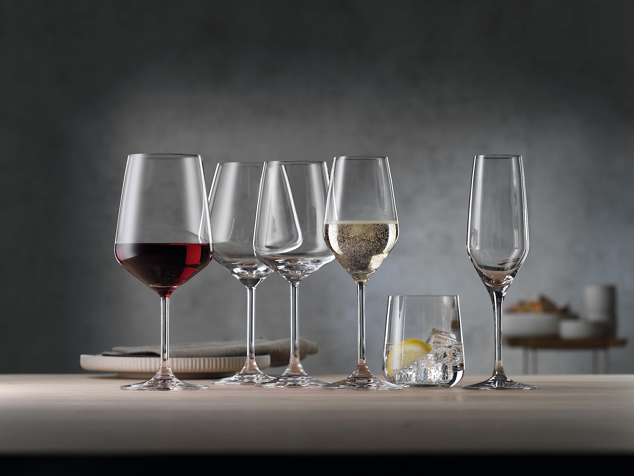 Spiegelau & Nachtmann, Bicchieri da Vino e Decanter Serie, Style Flute da Champagne (Confezione da 2)