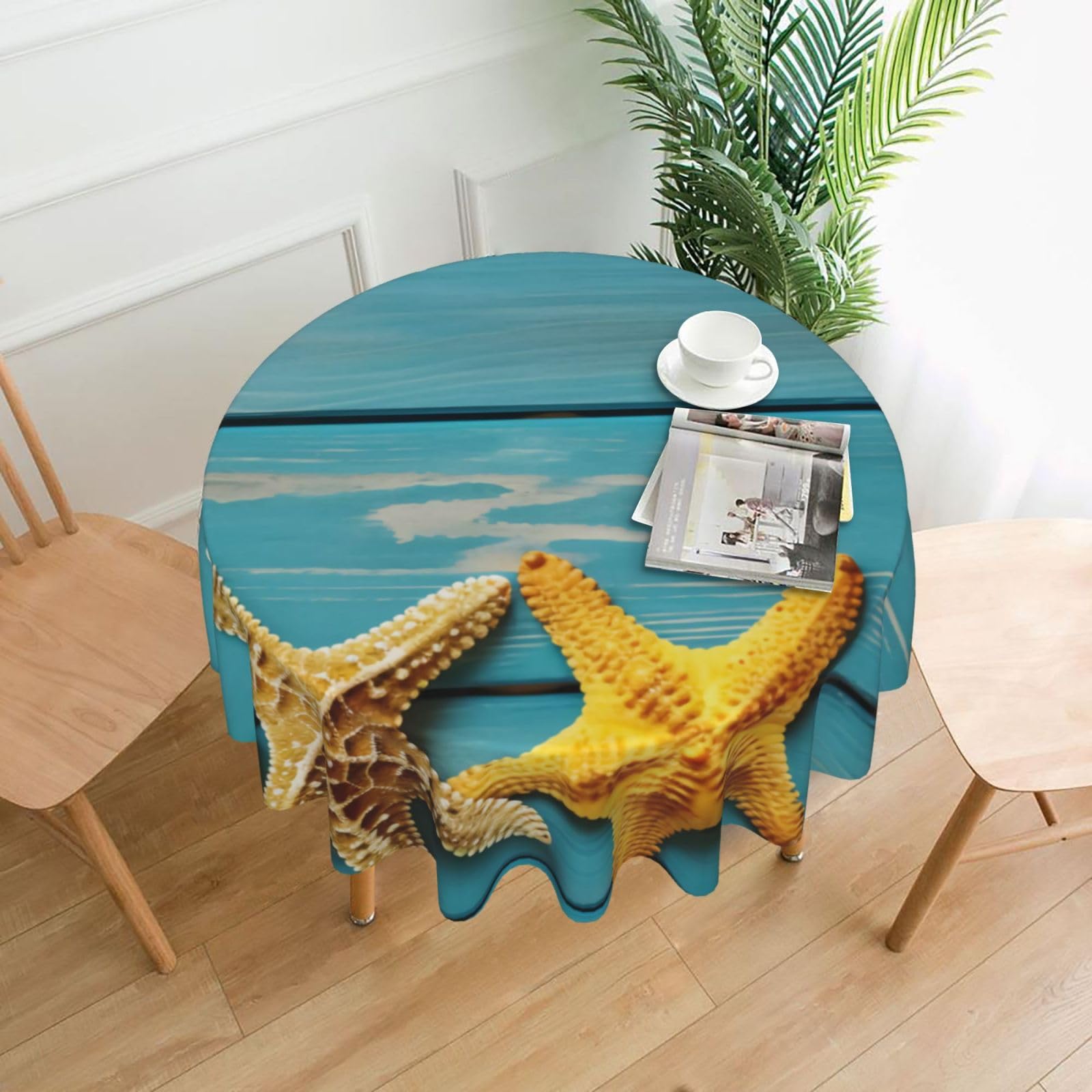 Nappe étoiles de mer 152 cm idéale pour embellir vos repas de fête