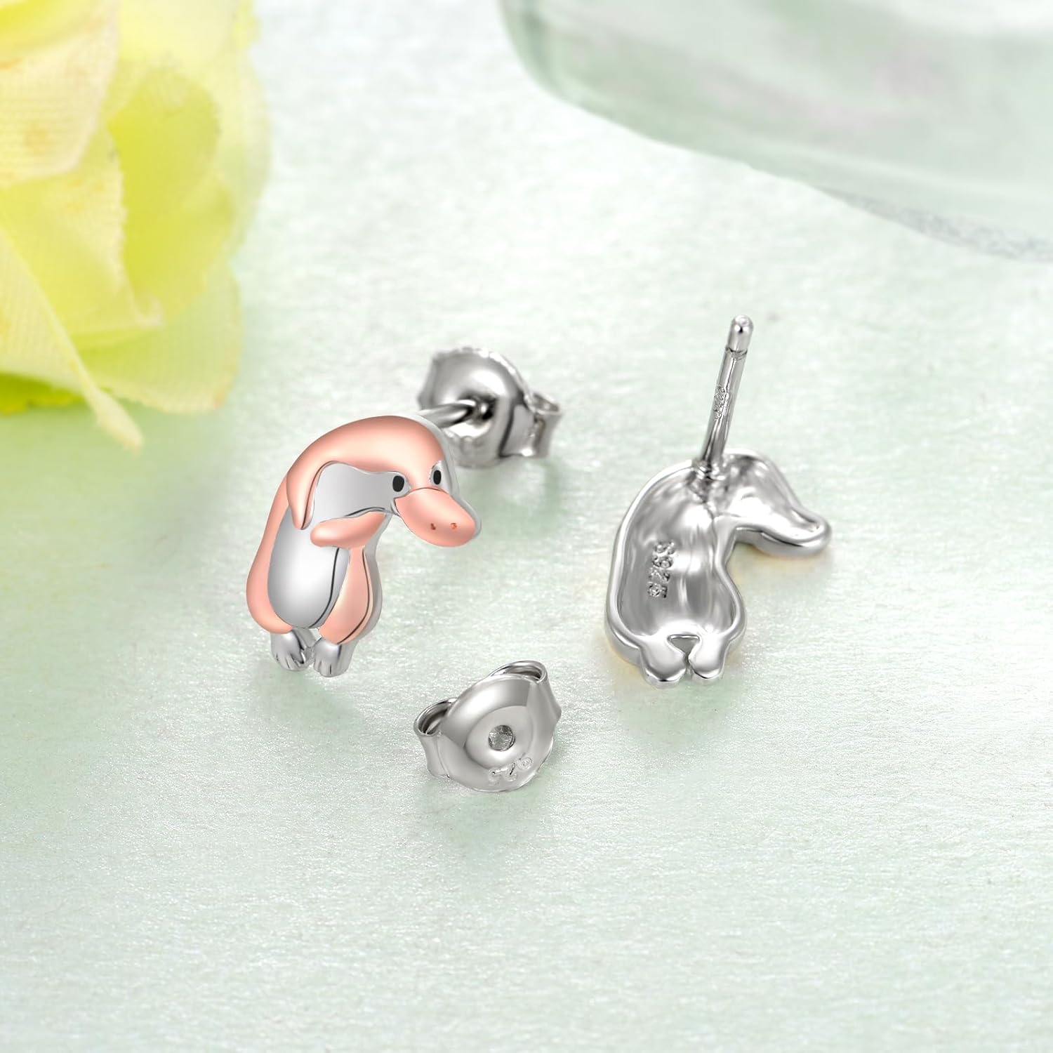 Platypus Earrings 925 Sterling Silver Platypus Stud Earrings Platypus Jewelry Gifts for Women