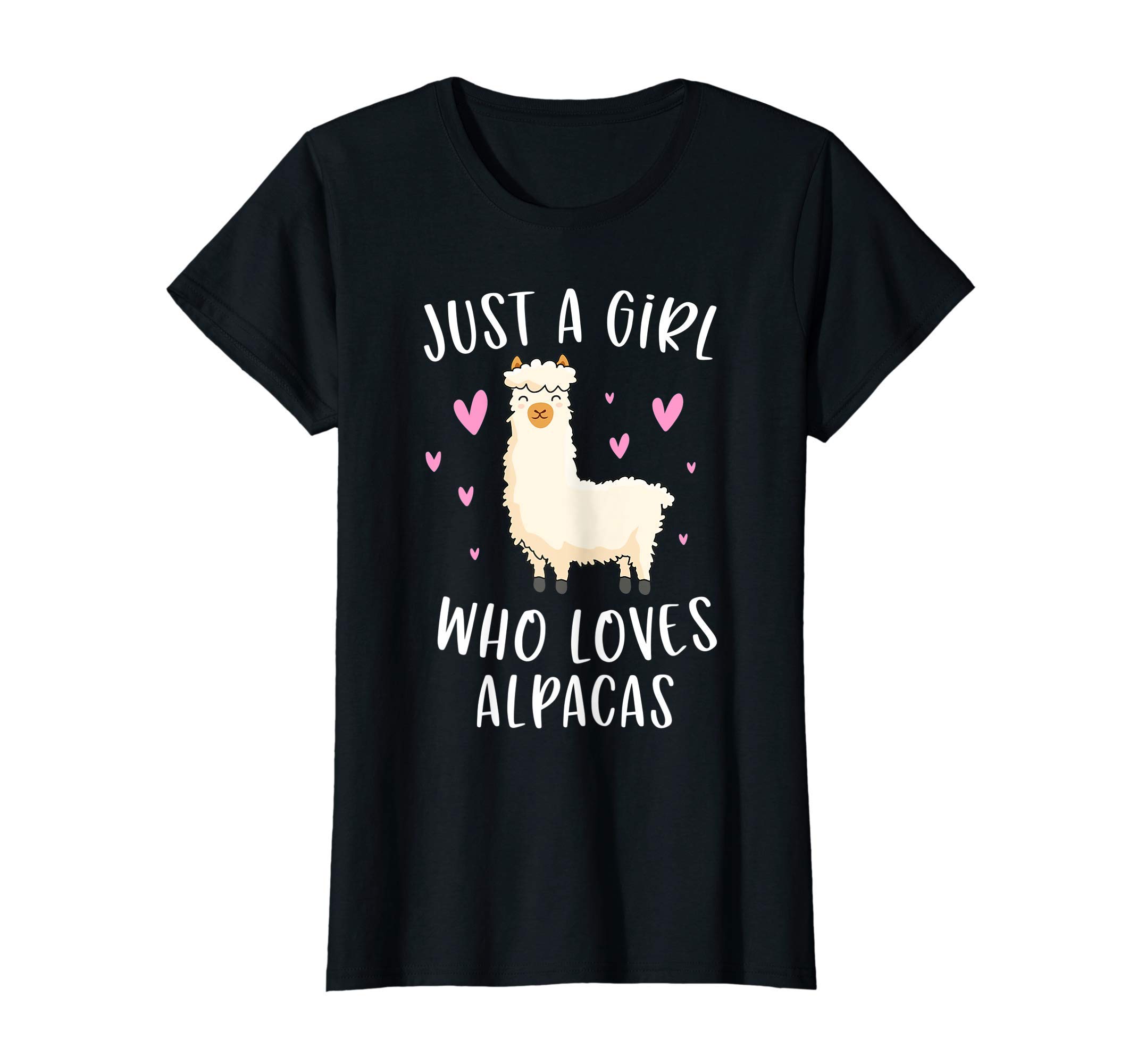 Cute Alpaca Llama Lover Clothing Gifts For WomenJust A Girl Who Loves Alpacas Funny Alpaca Gifts For Girls T-ShirtOEKO-TEX STANDARD 100