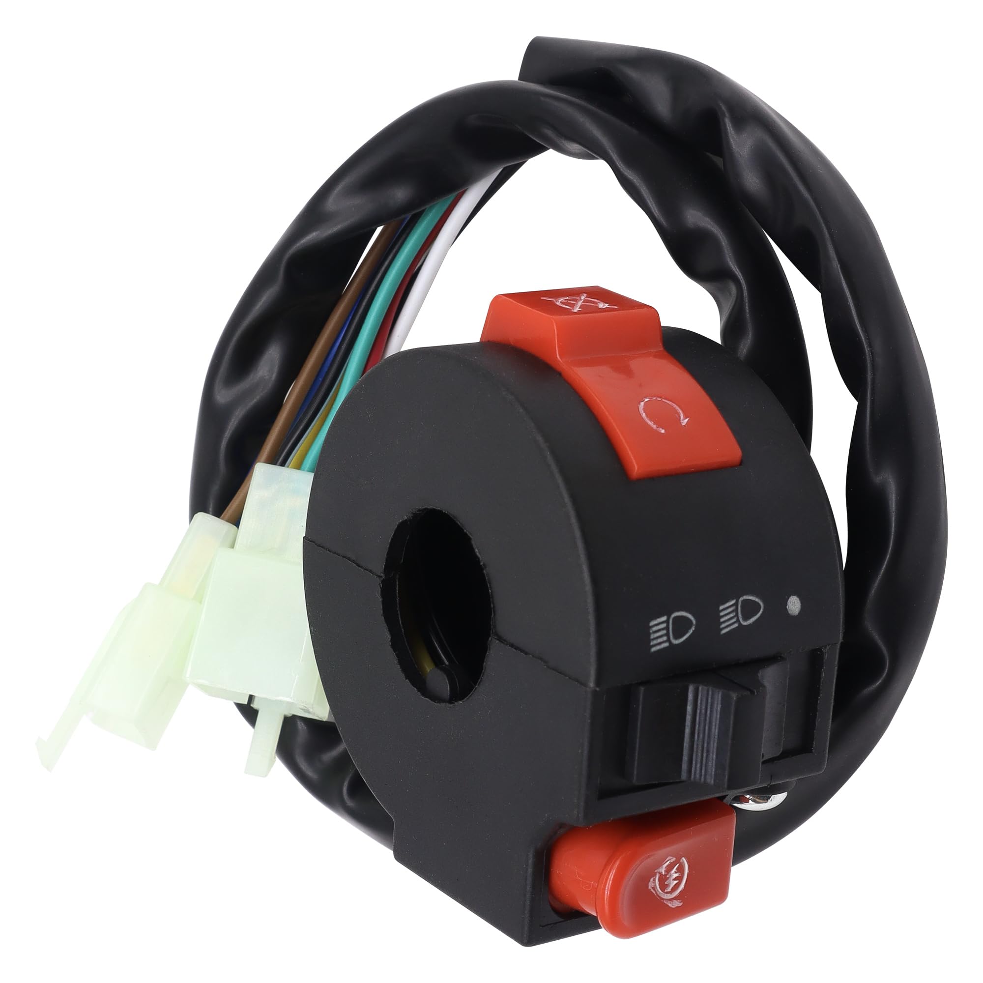 HiSport ATV Left Kill Light Starter Switch 8 pin Compatible with Taotao SunL Peace Eagle 50cc 70 cc 90cc 110cc 125cc 150cc ATVs Quad 4 Wheelers Parts