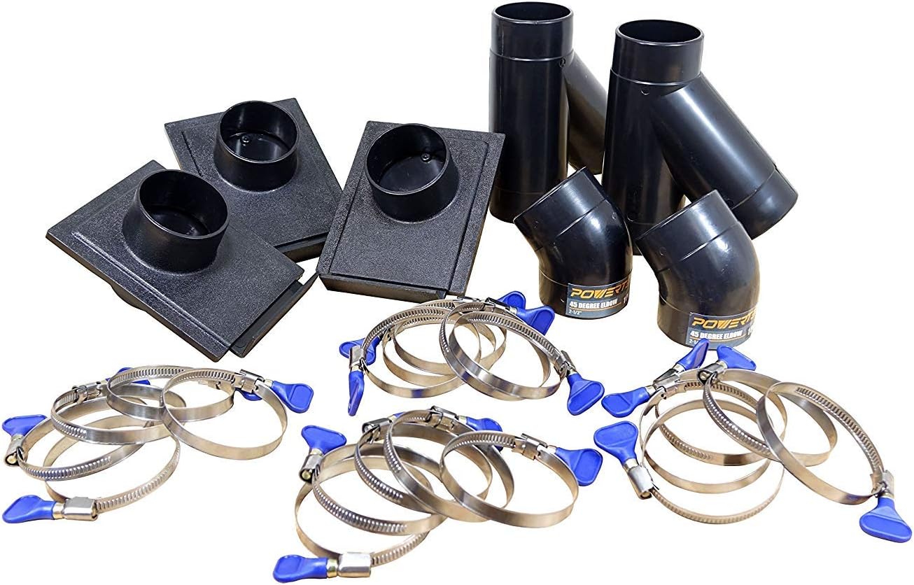 POWERTEC 70200 2-1/2" Three-Machine Dust Collection Kit