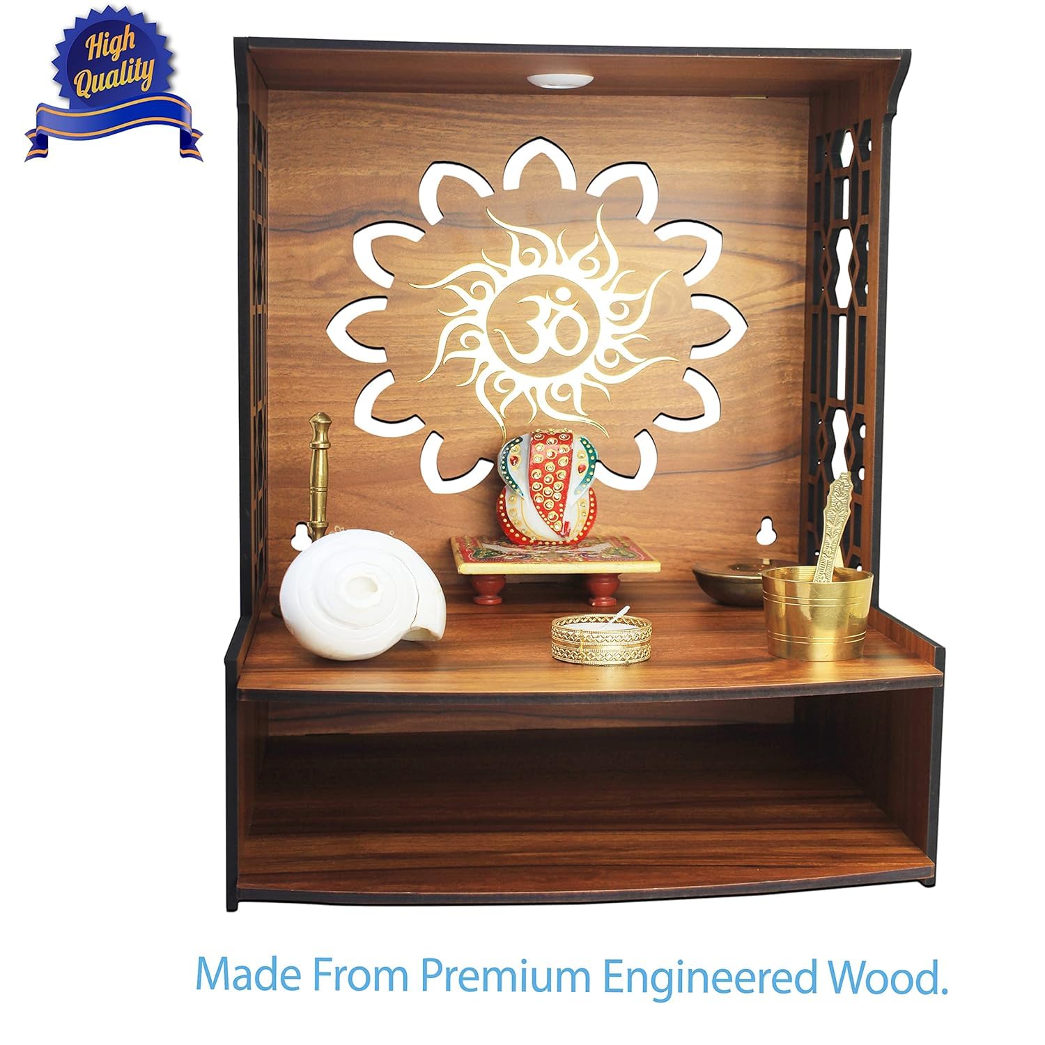 SATYA EXPORTS MDF Designer Holz Mandir Für Zuhause Produktbild-Vorschau 5