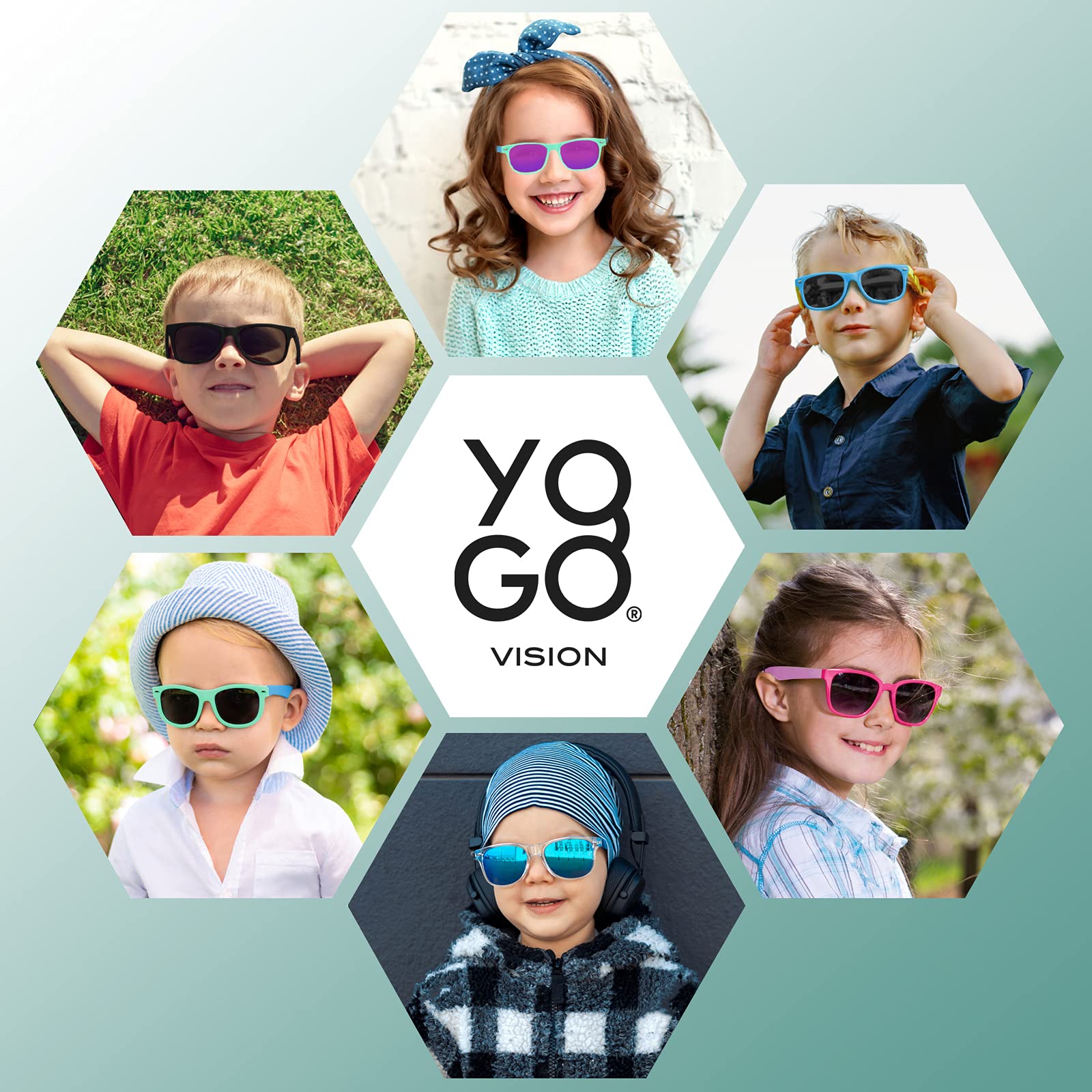 Yogo Vision Occhiali Da Sole Per Bambini, Occhiali Da Sole Con Montatura Polarizzata Per Bambini, Ragazzi E Ragazze