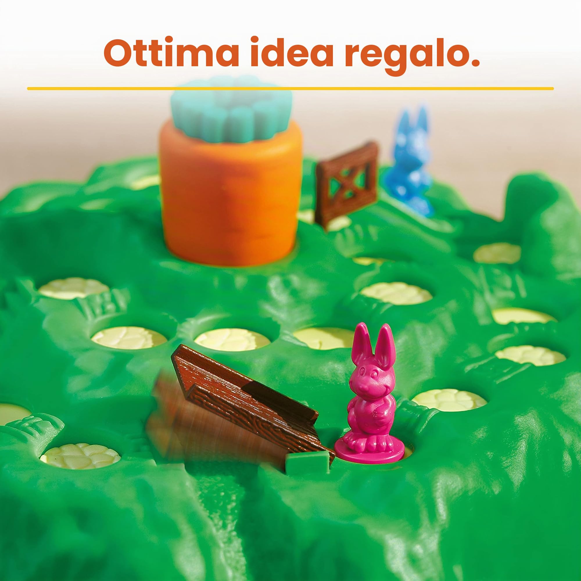 Ravensburger Divertente gioco di coniglietti per bambini dai 4 anni in su, da 2 a 4 giocatori, regalo per bambini, verde
