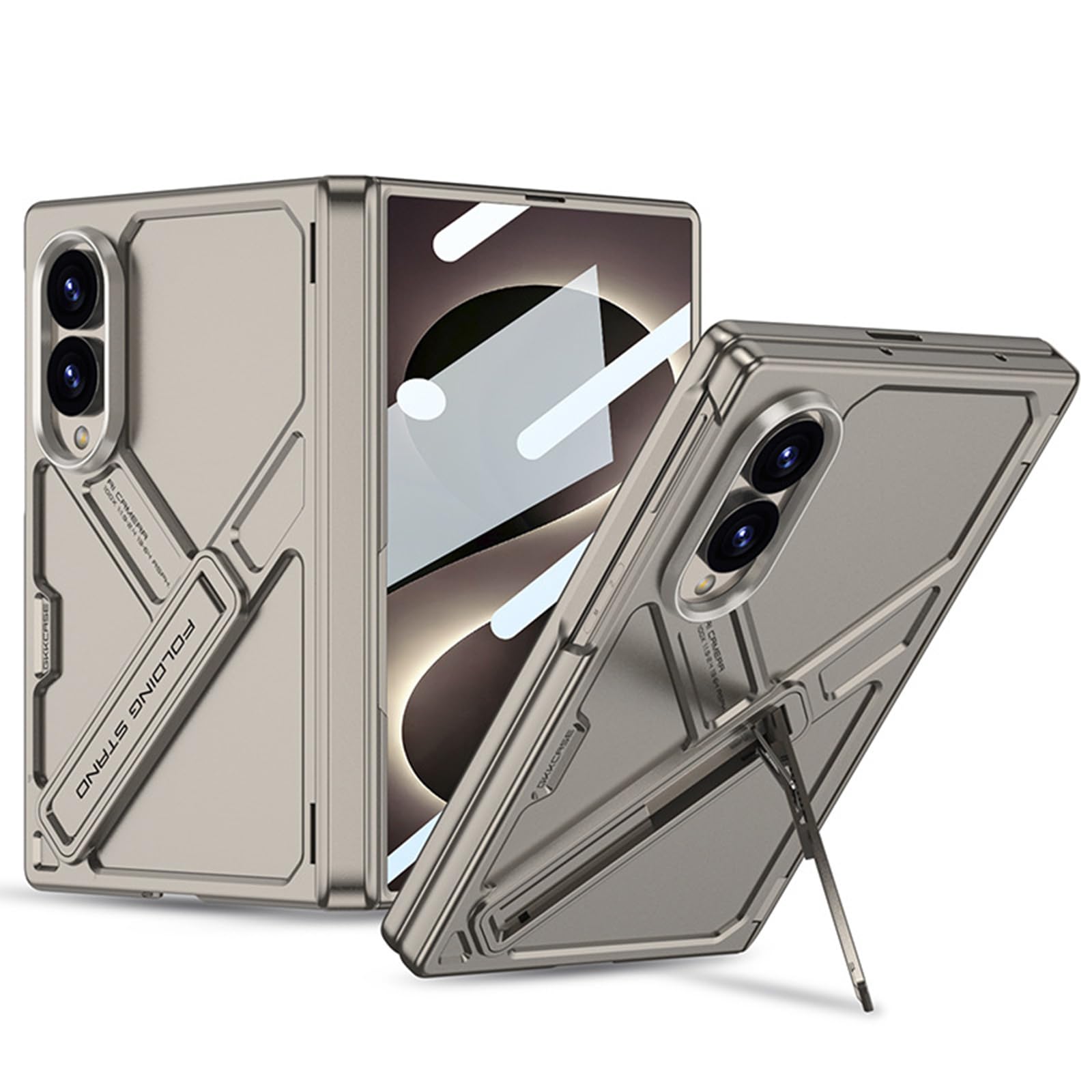 Coque Samsung Galaxy Z Fold 8 gris antichoc avec protection écran et caméra