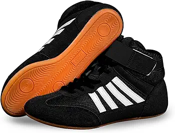 GoldeneAmeisen Zapatos de Boxeo,Zapatillas de Lucha,Botas de Boxeo,Zapatos de Entrenamiento,Unisex,Flexibles,Duraderos,Transpirables,Confort,para Deportes,Combate,Wrestling,Fitness,Marciales,Juvenil