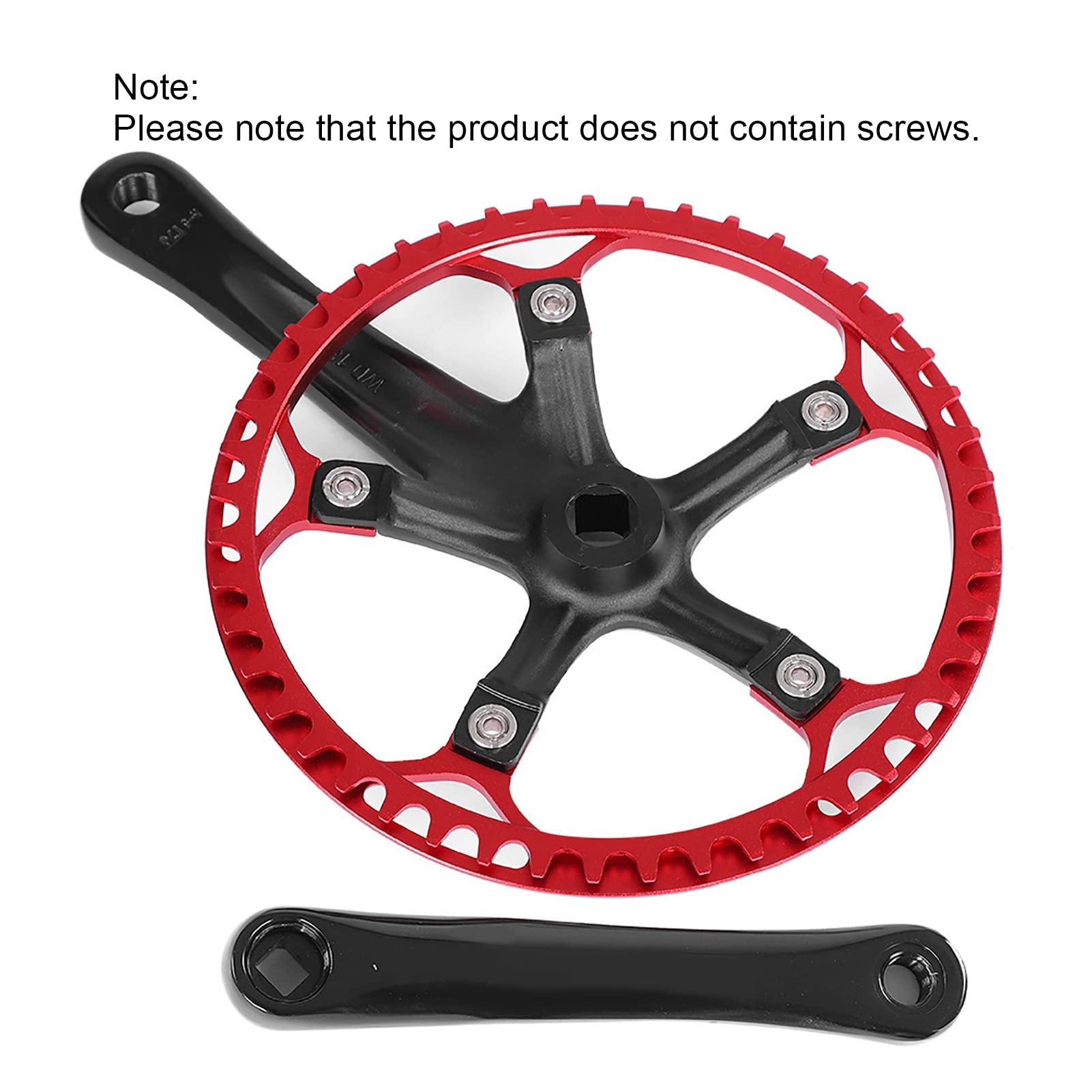Generic Mechanizm Korbowy Rowerowy Meijun 170mm Lekki Zestaw kół łańcuchowych ze Stopu Aluminium 45T 47T do Rowerów Szosowych i Rowerów Składanych