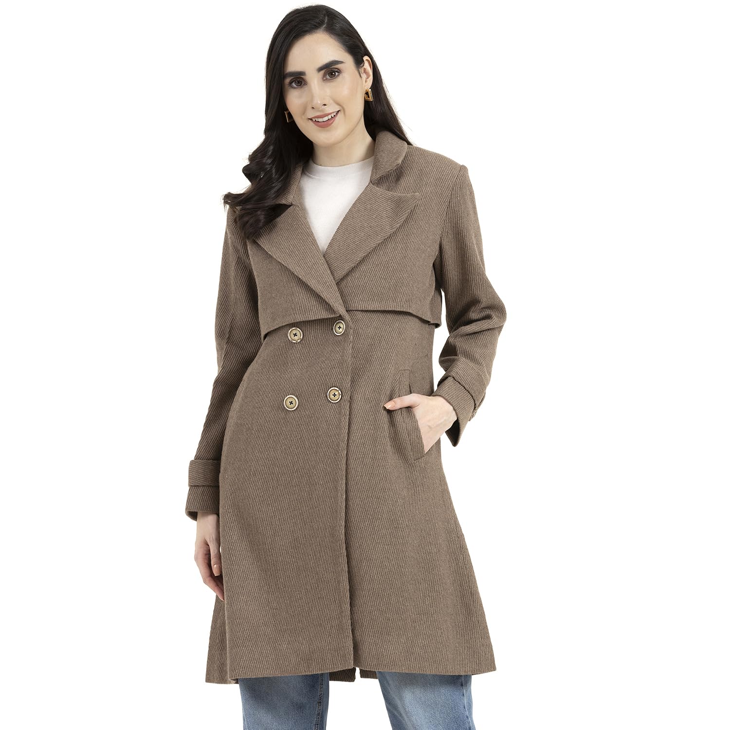 owncraft women's Double Breasted wool coat-picture-21