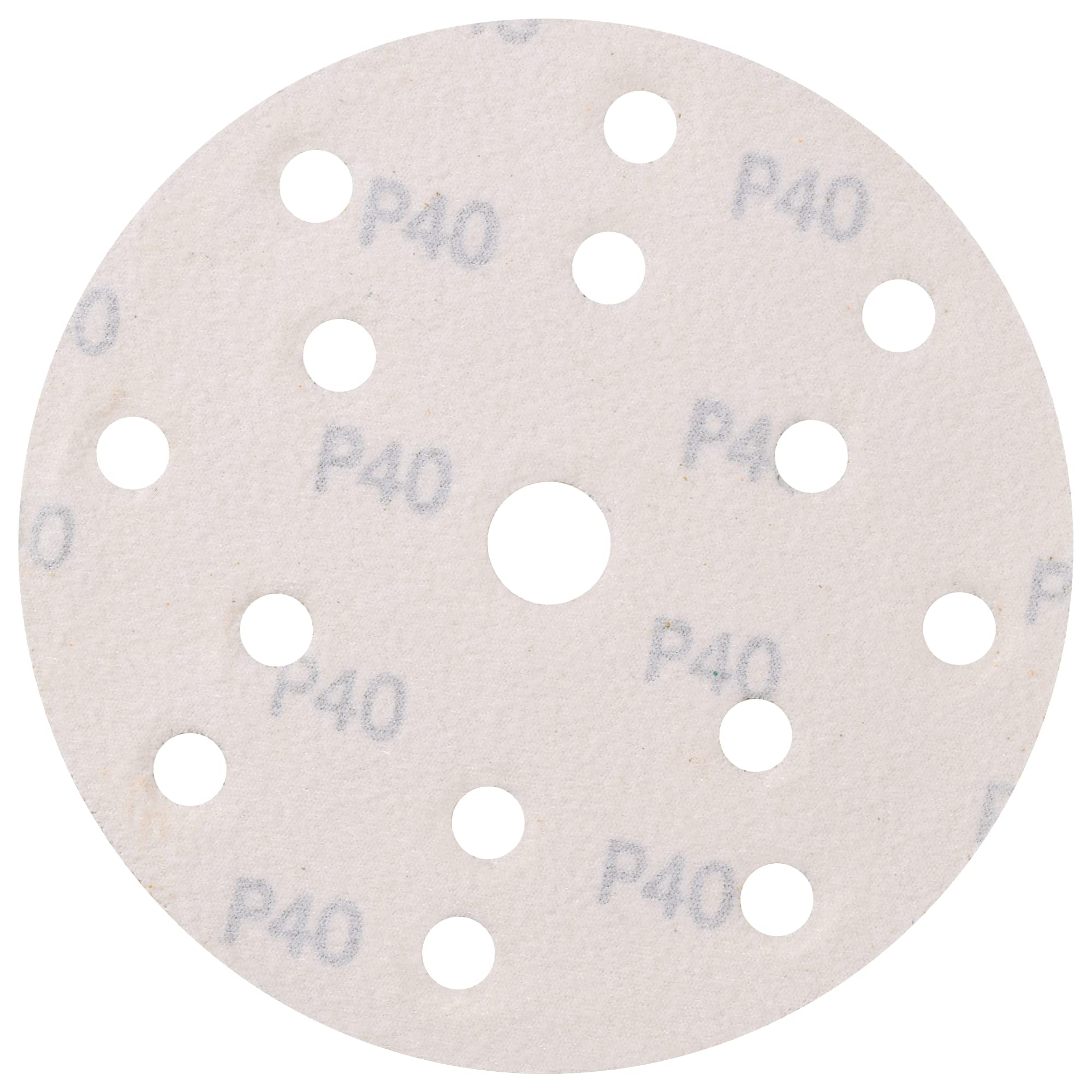 Disques Abrasifs 150 Mm 49 Trous Grain 40 Céramique - Papier Ponçage Anti-Poussière Pour Bois, Métal, Voiture