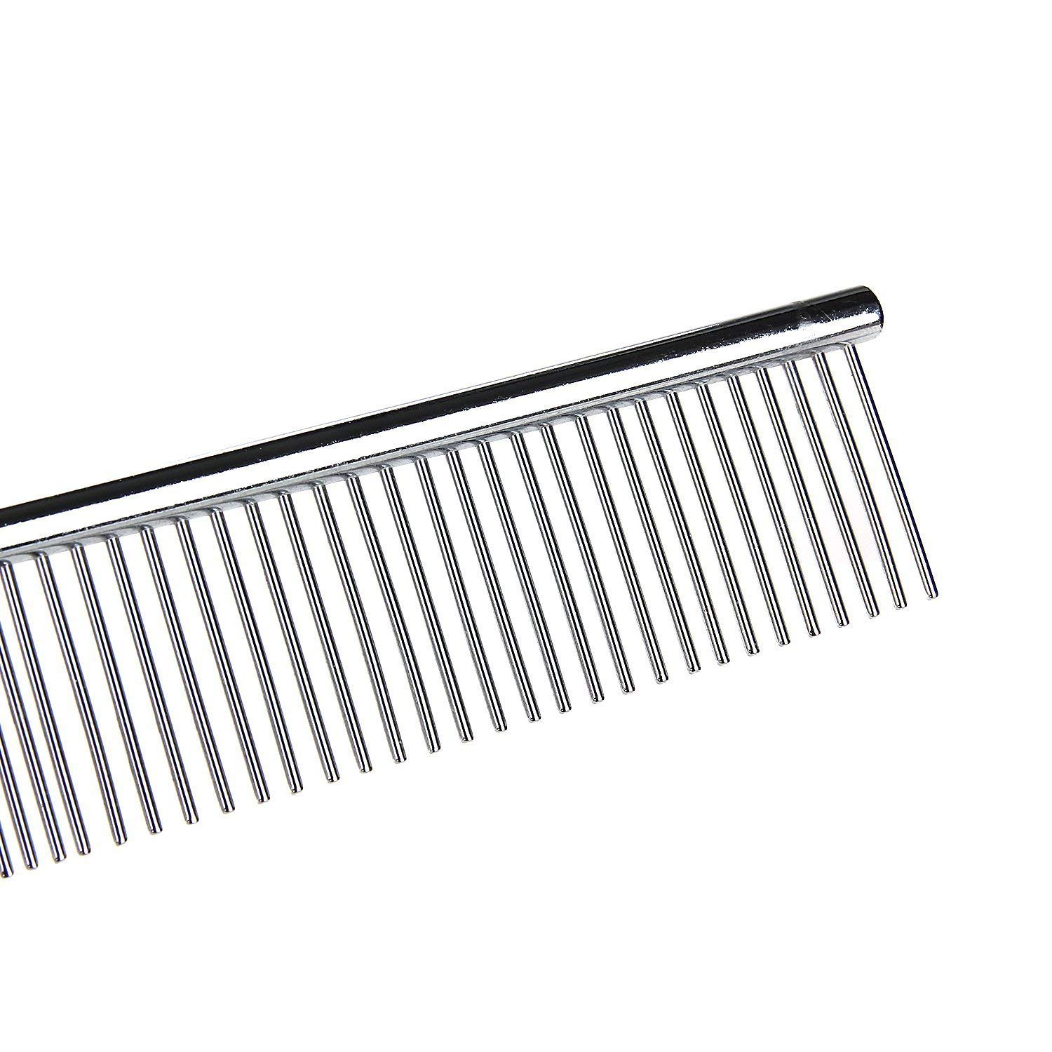 AlexVyan Stainless Steel Grooming Comb for Girl Women Boy Men Human- Narrow & Wide Tooth 4