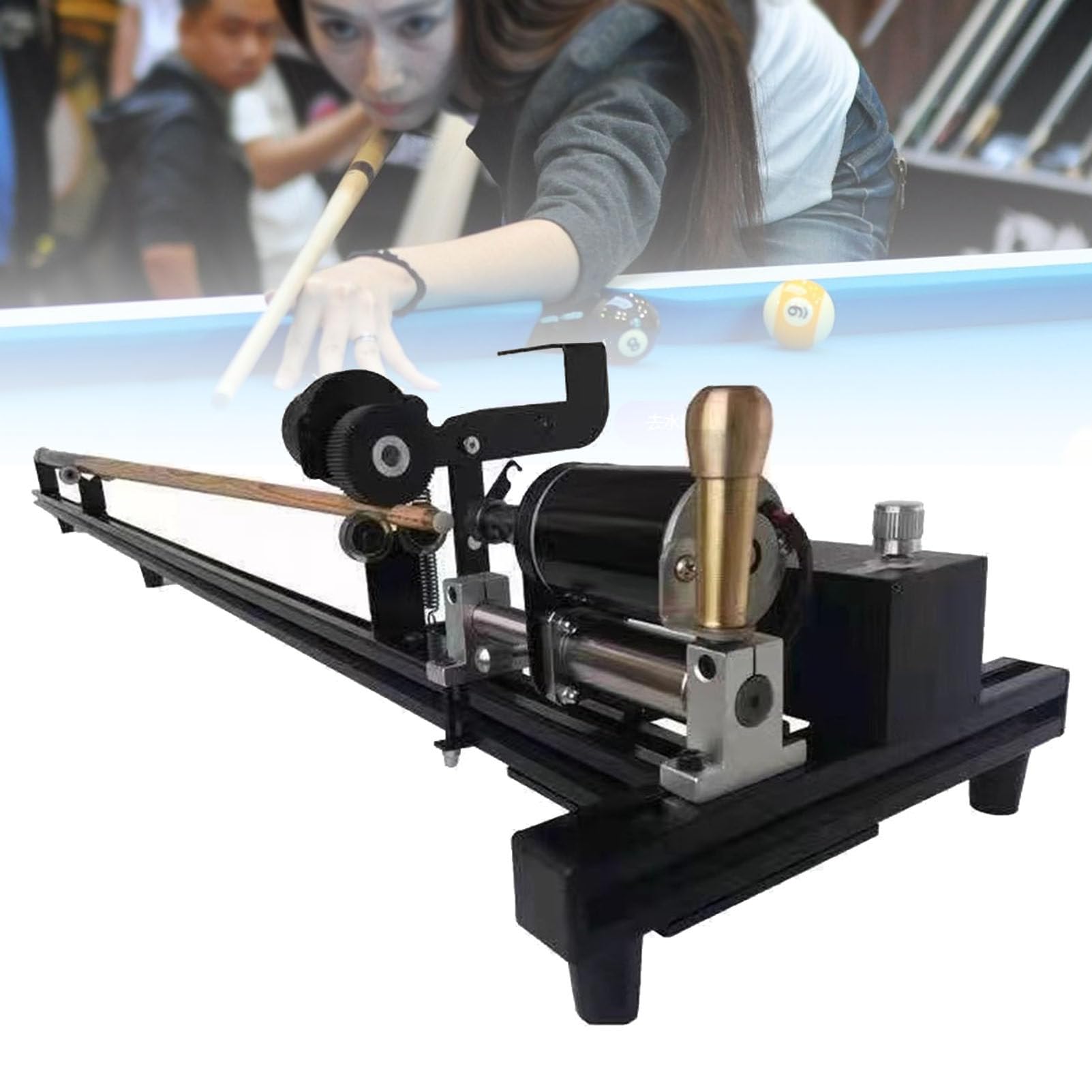 Herramienta para Reparar Puntas de Taco de Billar, Kit de reemplazo de Puntas, reparador de Tacos de Billar 7 en 1, Multifuncional, para reparación de Snooker, enderezamiento de Palos y reemplazo de