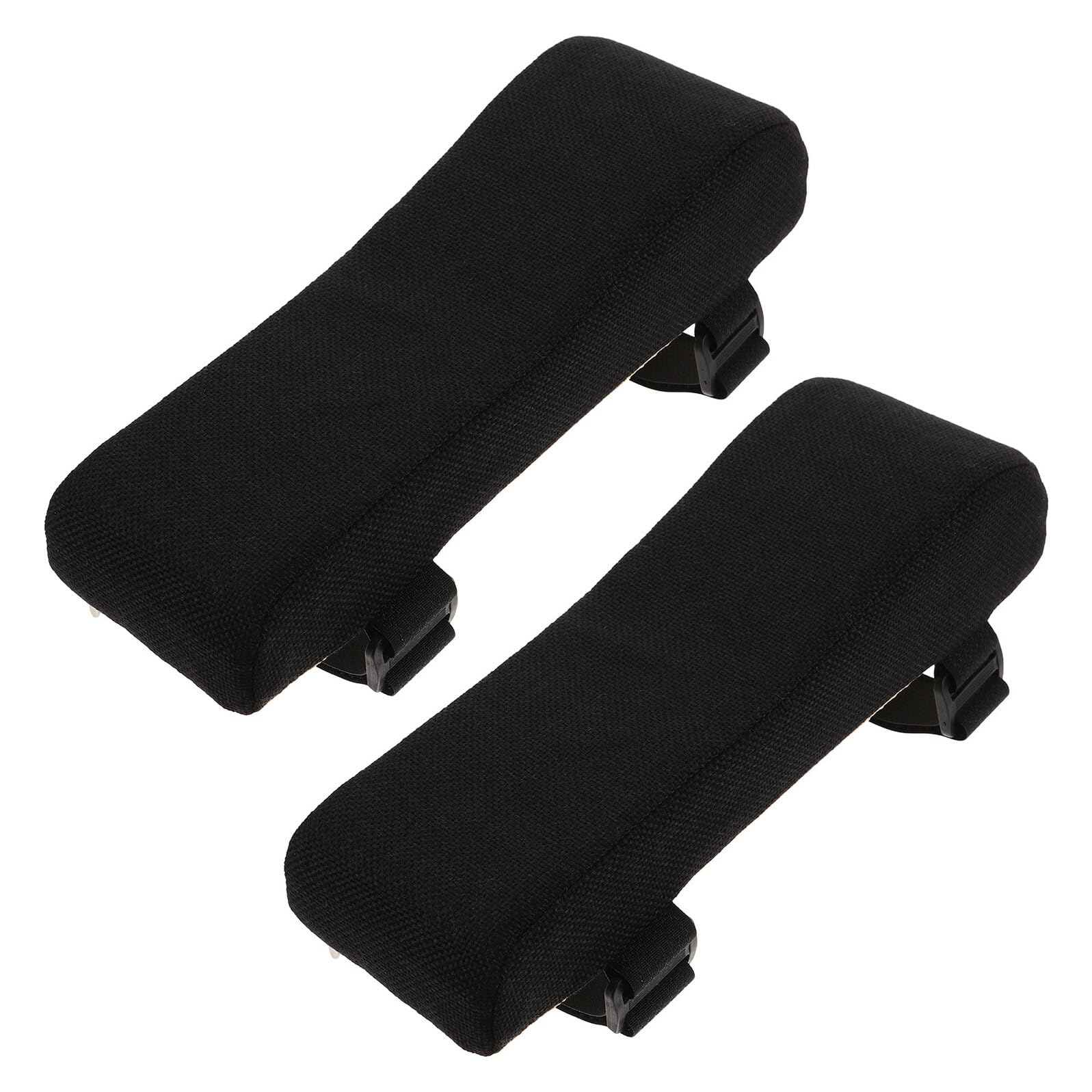 2 Almohadillas ómicas para Repozos de Silla de Oficina y Silla de Ruedas Es de Alta Dedad Diseño Curvo para Codo Color Negro 24 X 7 6 X 6 Cm Reemplazo