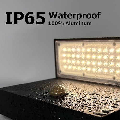 Miniatura 2 de Lustrlach Lámpara solar con sensor de movimiento para exteriores, lámpara de pared LED para exteriores, lámpara de porche frontal moderna con 3