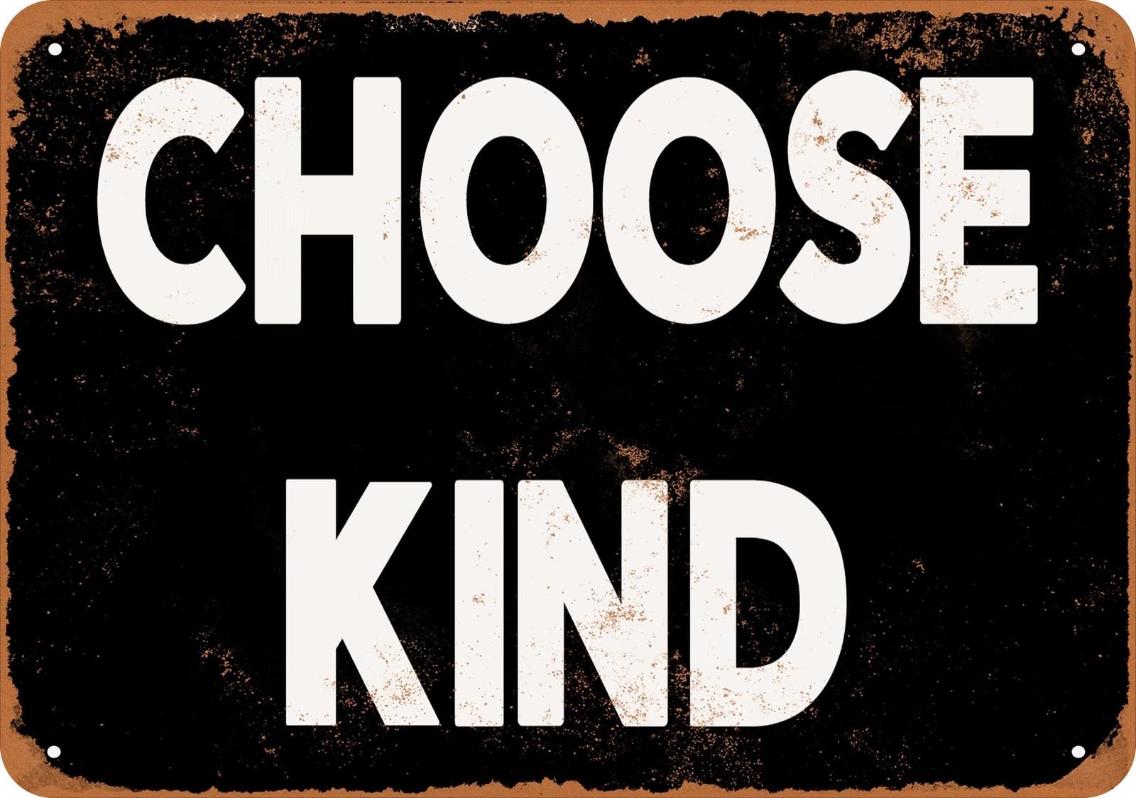 Miaomansenstore Metal Sign - Choose Kind (Black) - Vintage Look Home Decor