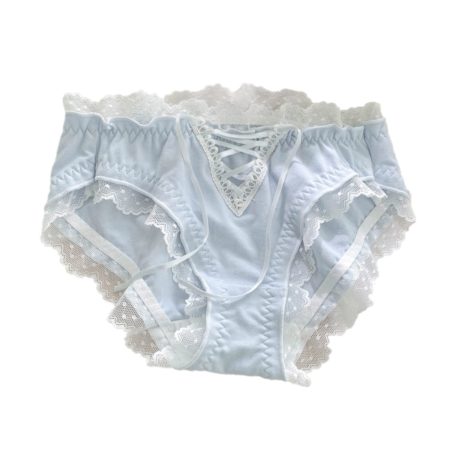 girls lace pantie cotton Amazon.com: Women Sexy Lace Panties Girls Mid Waist Pink Sweet Kawaii  Lolita Underwear Breathable Cotton Crotch Briefs 2 Pack (Color : 2Pcs Blue,  Size : Medium) : Clothing, Shoes & Jewelry