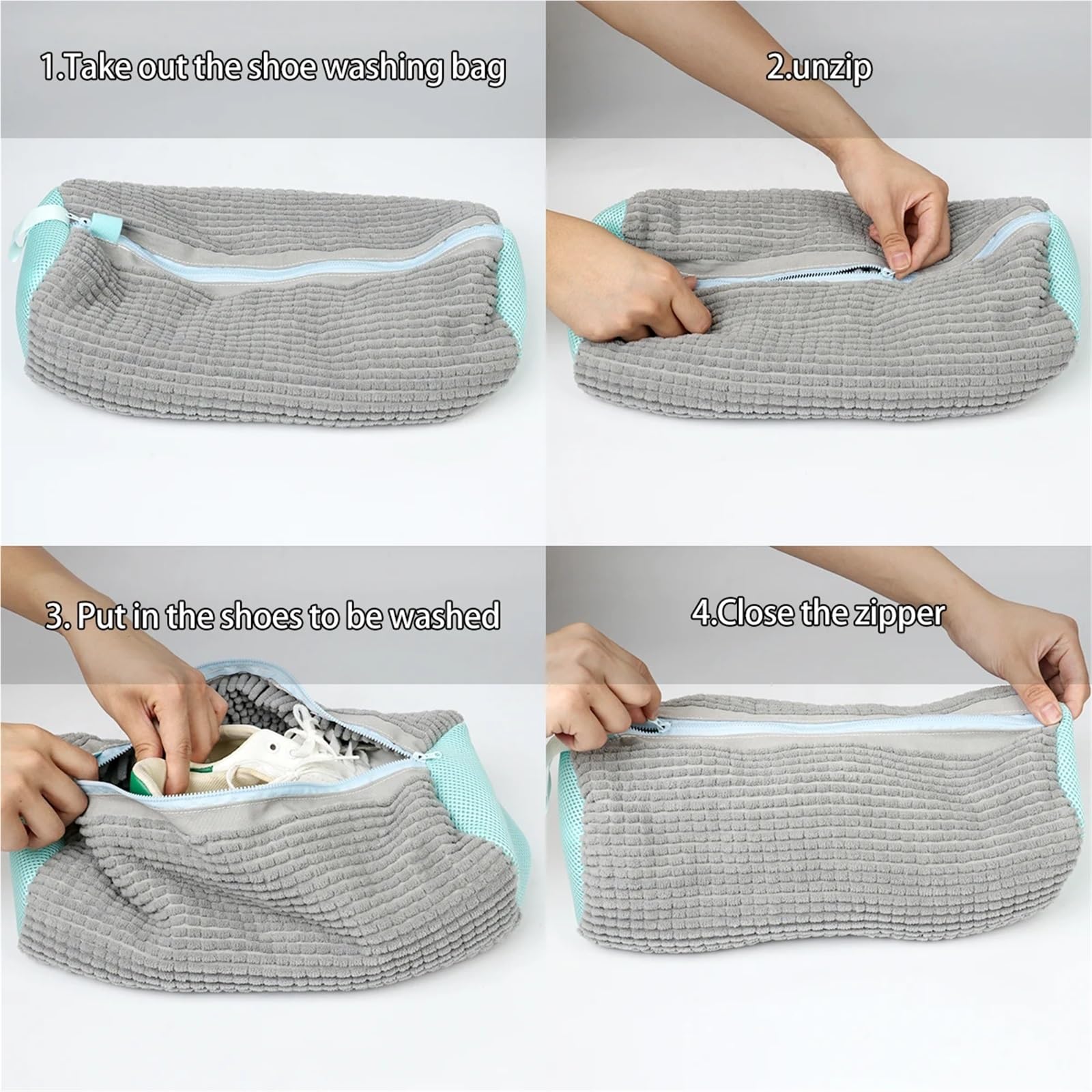 Borsa for il lavaggio delle scarpe in poliestere