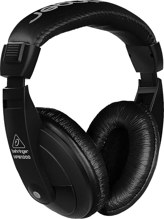 Behringer HPM1000BK Multi-Purpose Headphones, Black, Medio