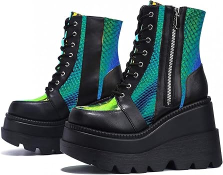 Amazon.com: Gibobby Botas de vaquero para mujer,Botas de plataforma para  mujer con punta redonda y tacón grueso con cordones laterales con  cremallera, Negro, 8 : Ropa, Zapatos y Joyería