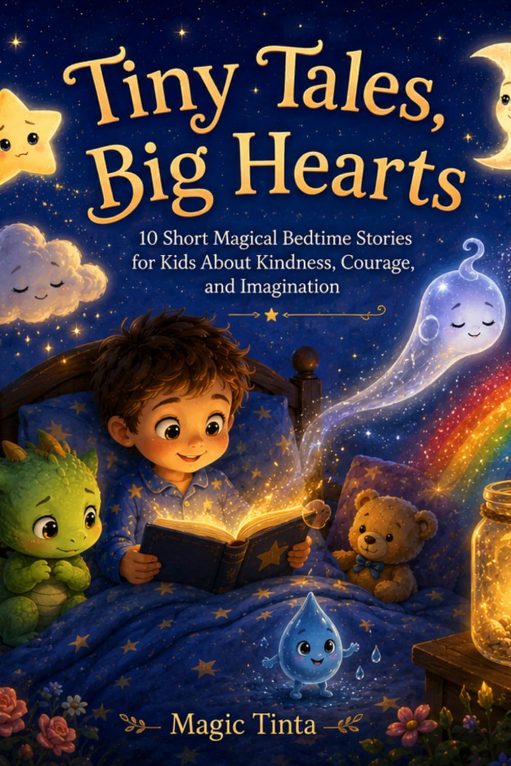 Tiny Tales, Big Hearts: 10 Short Magical Bedtime Stories for Kids About Kindness, Courage, and Imagination