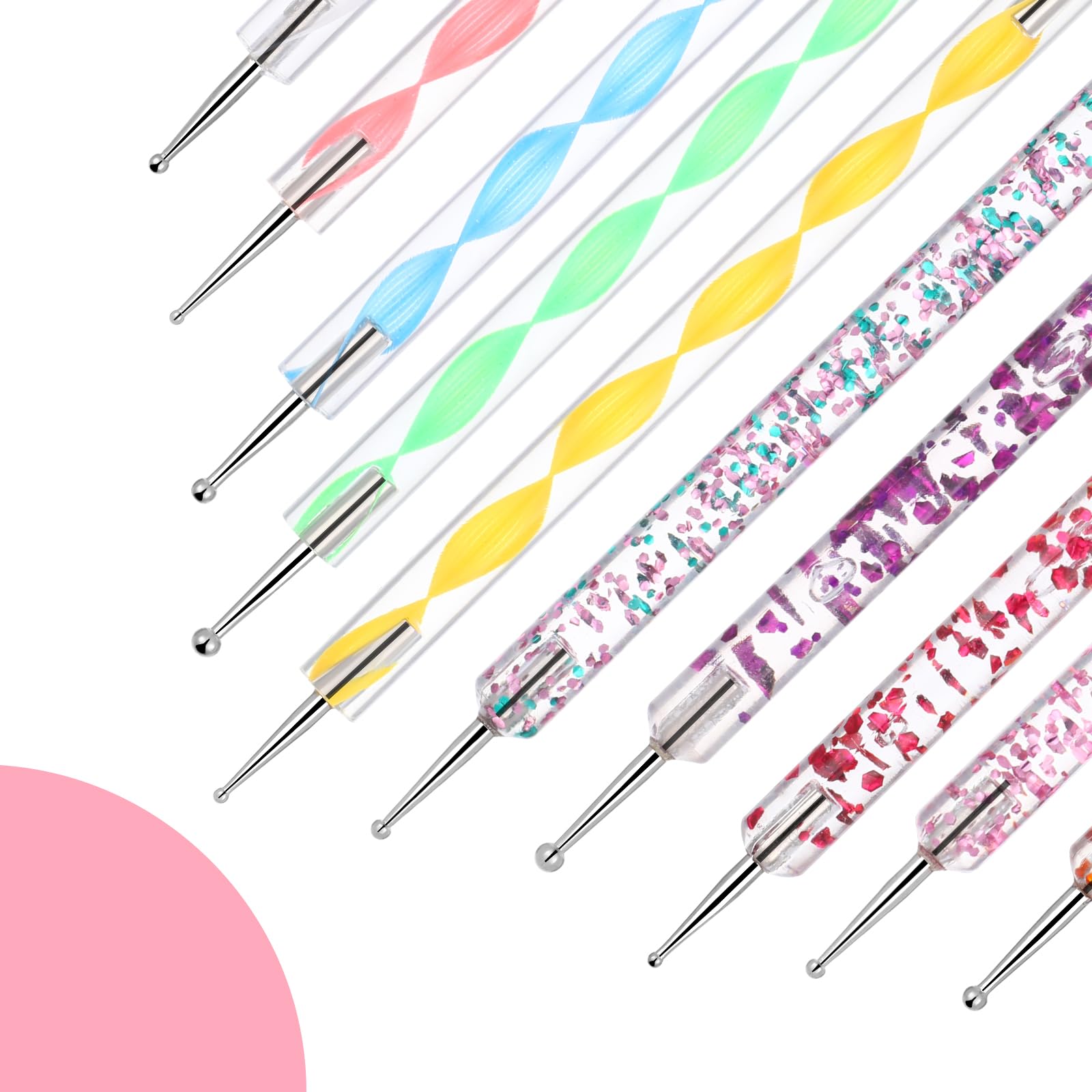Strumenti per punteggiare le unghie, 10 strumenti per punteggiare, kit per nail art, strumenti per goffratura per pittura mandala, penna per punteggiare le unghie, strumenti per nail art