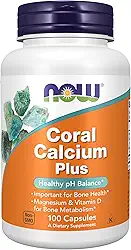 NOW Foods - Coral Calcium Plus - 100 Cápsulas vegetarianas