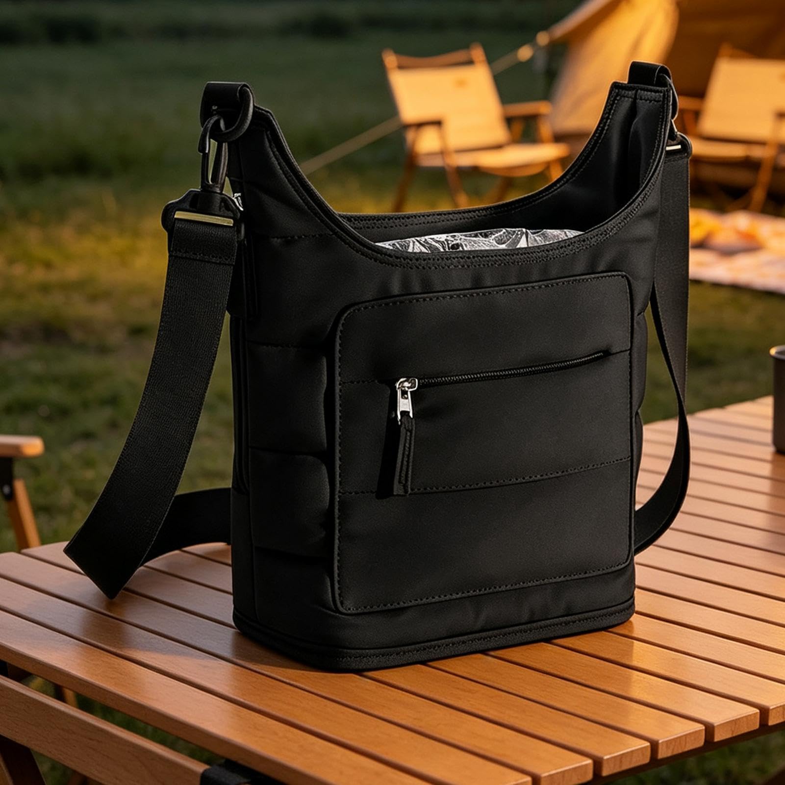 Trinkflaschentasche mit Schulterriemen, Outdoor, mit Tasche