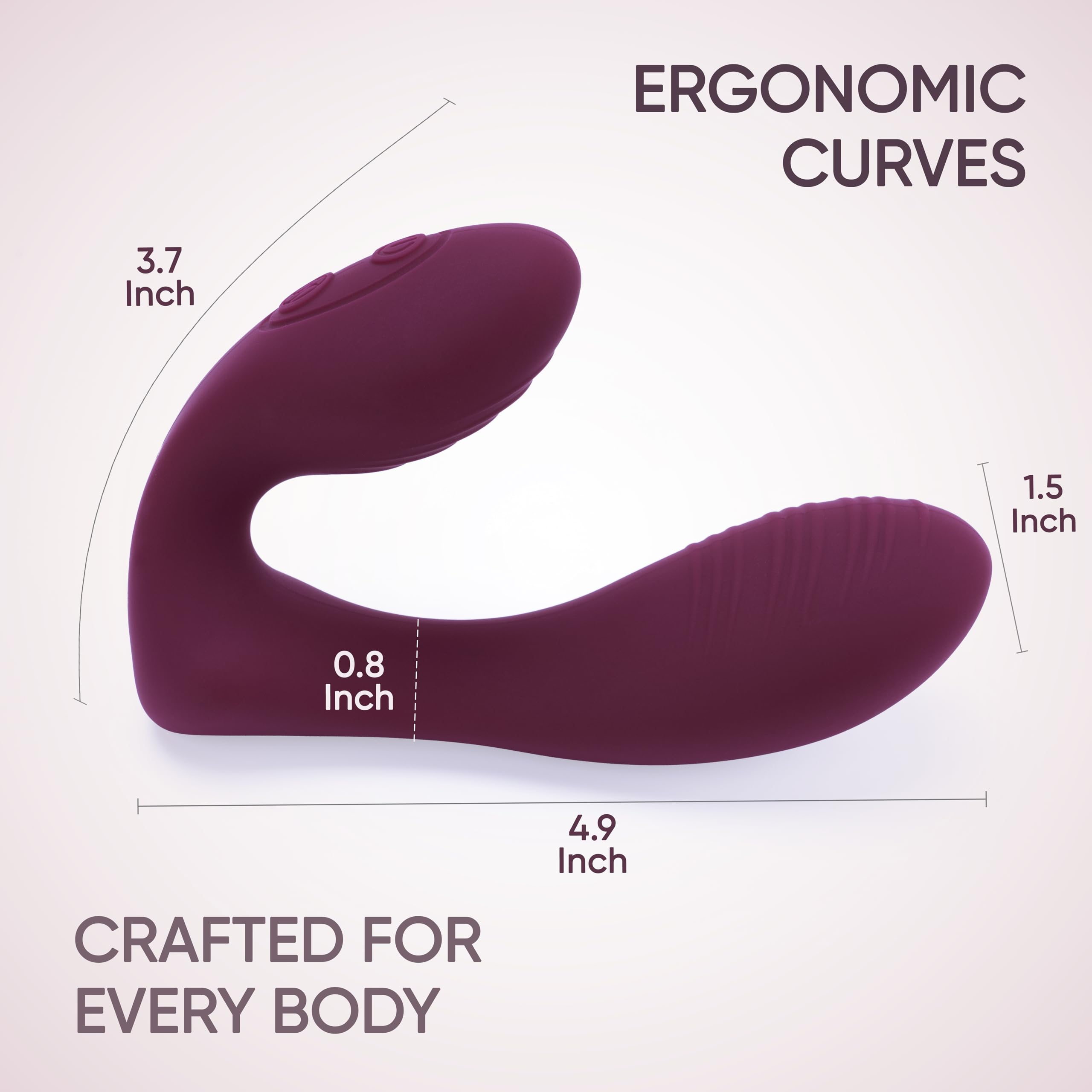 SELOVE – Klitoris- & G-Punkt-Vibrator für Frauen mit Fernbedienung, Wearable, Flexibler Sitz (Deep Purple)